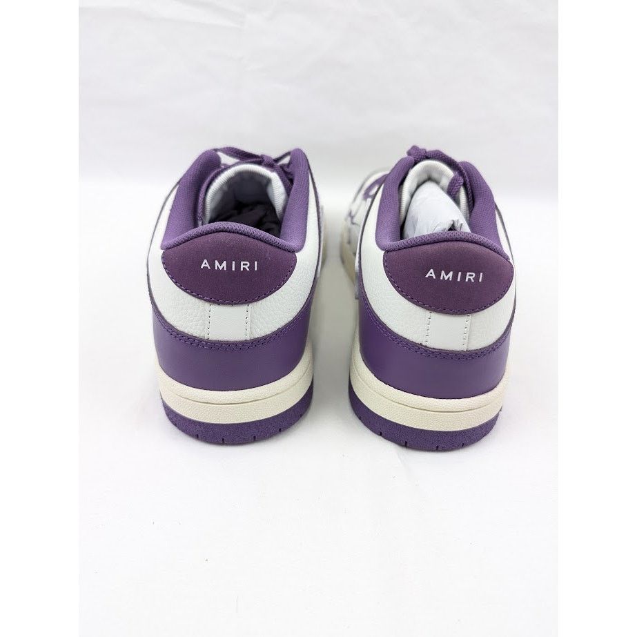 Amiri o1rshd1 Skeleton Low-Top Sneakers in Purple/White Size US 12 / EU 45 - 18 Thumbnail
