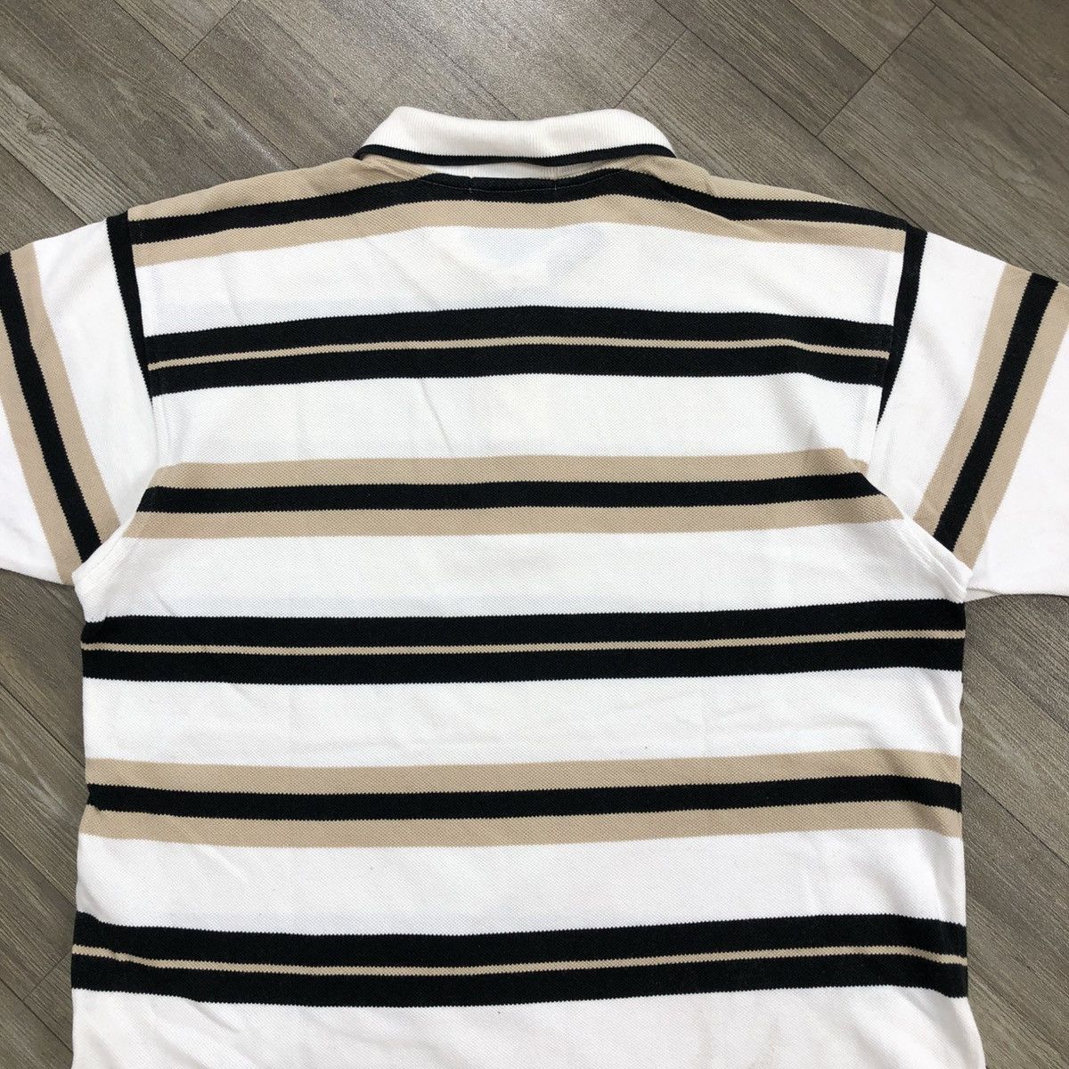 Vintage Luxury Yves Saint Laurent Pour Homme YSL Striped Polo Shirt Size US M / EU 48-50 / 2 - 10 Thumbnail