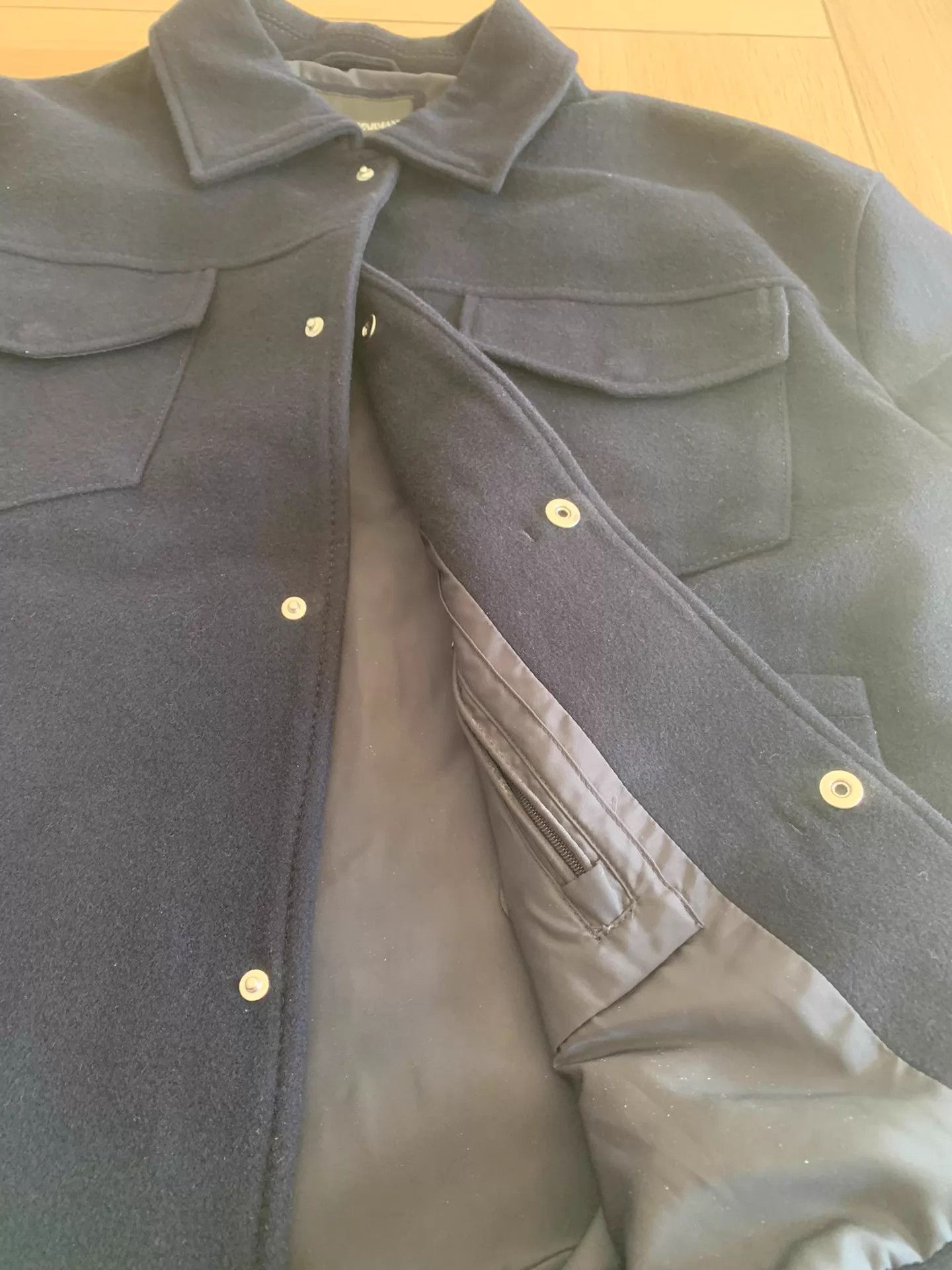 Emporio Armani Emporio Armani Cashmere Wool Navy IT 54 Jacket Size US L / EU 52-54 / 3 - 8 Thumbnail