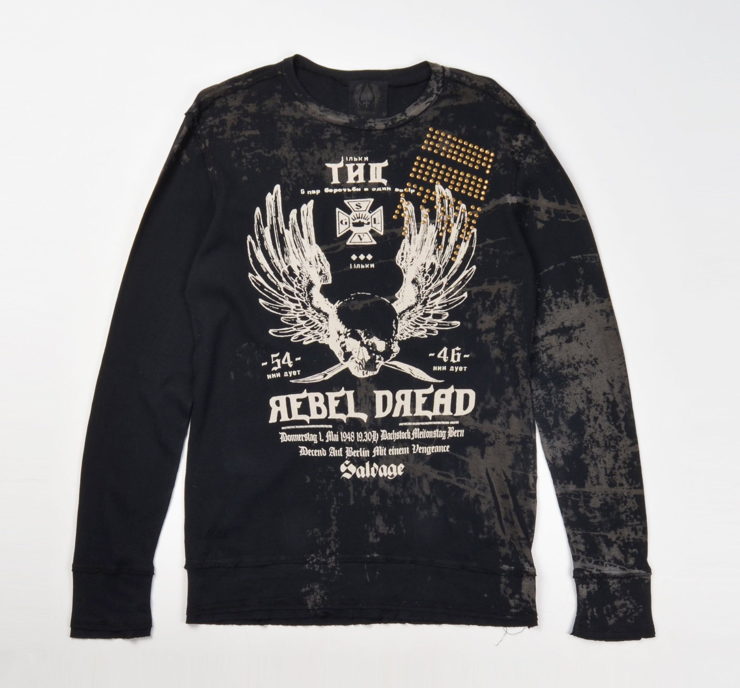 Salvage Vintage Salvage Grunge Goth Long Sleeve Tee Size US M / EU 48-50 / 2 - 1 Thumbnail