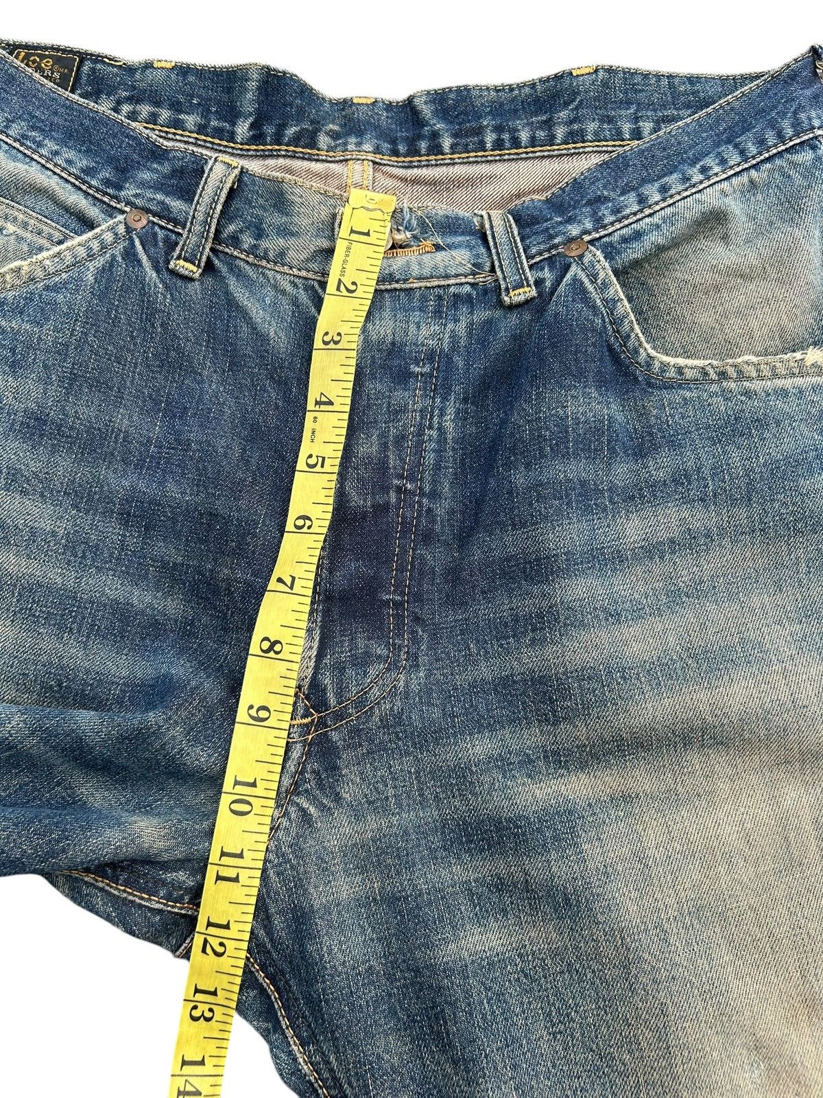 Kapital Thrashed Vintage Lee Riders Selvedge Rusty Denim Jeans Size US 35 - 19 Thumbnail