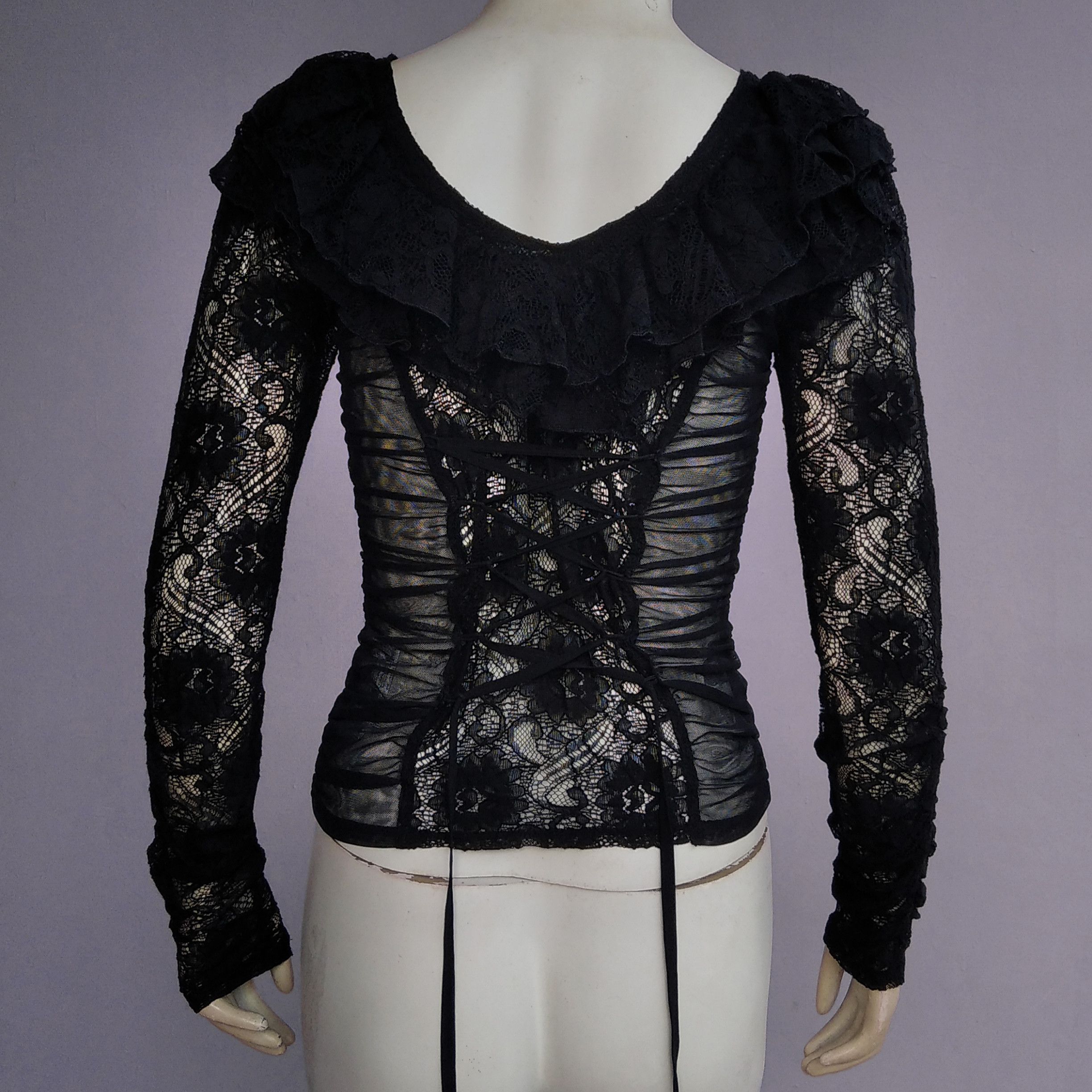 KMRii Vintage 00's EGOIST Vkei Japanese Brand Gothic Zipper Mesh Size S / US 4 / IT 40 - 1 Thumbnail