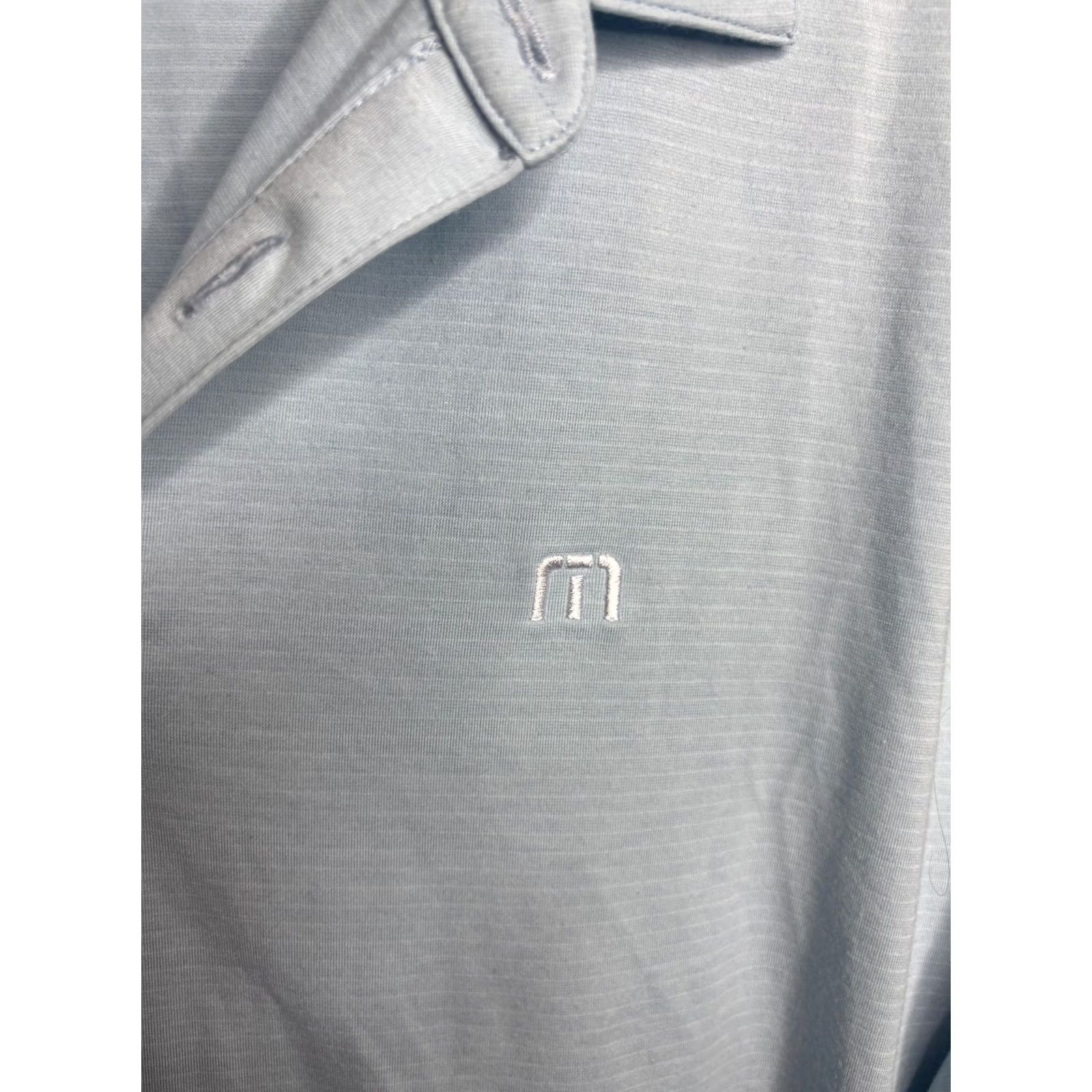 TravisMathew TravisMathew Polo Shirt Mens XL Golf Performance Stretch Casual Light Blue Size US XL / EU 56 / 4 - 4 Thumbnail