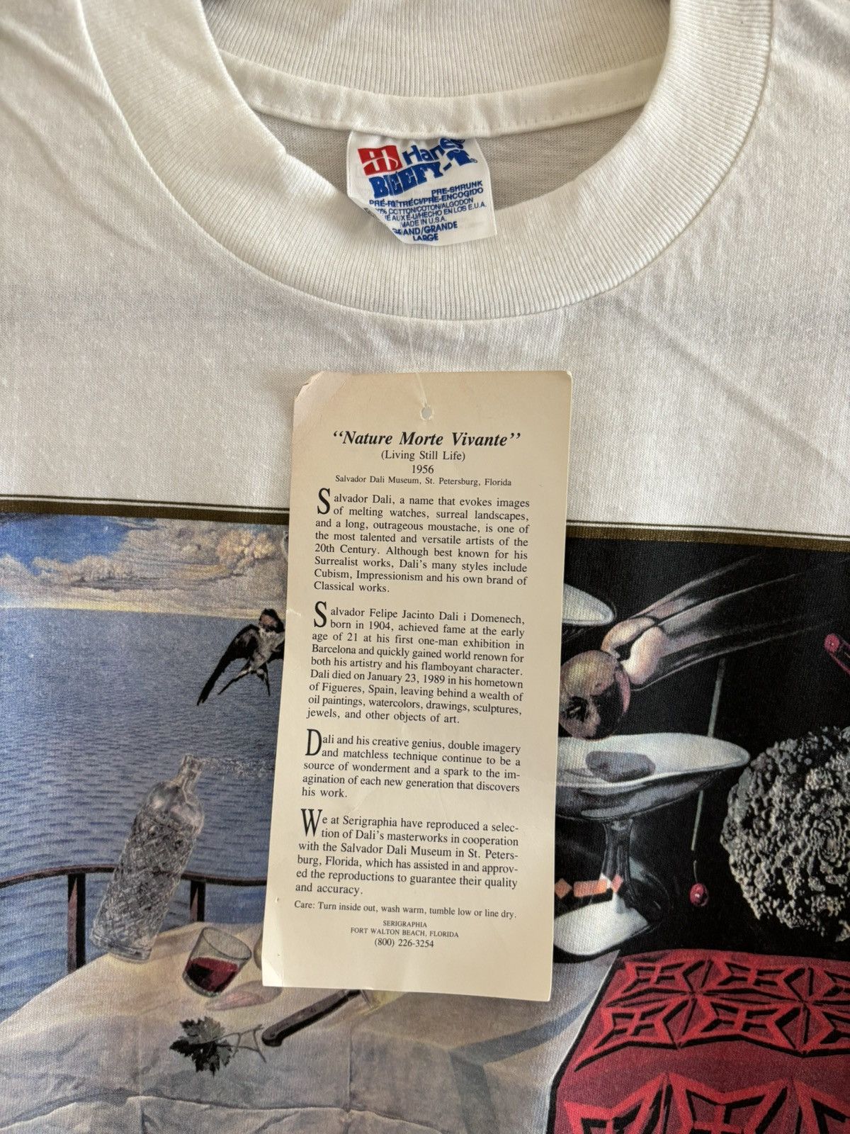 Vintage NWT Vintage 1990s Salvador Dali Museum Art Graphic Tee Rare Size US L / EU 52-54 / 3 - 2 Thumbnail