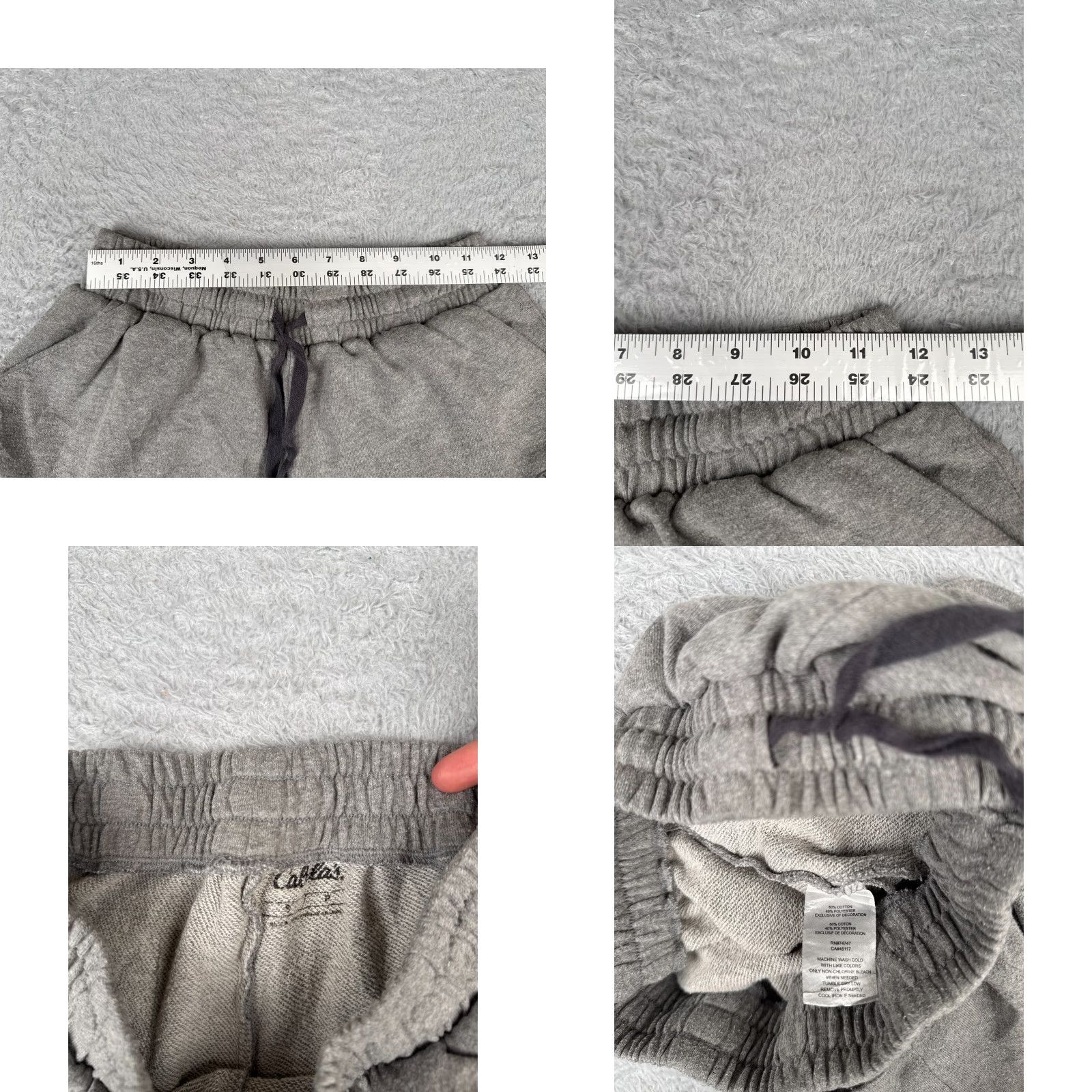 Vintage Cabela's Womens Shorts Small Gray Sweat Elastic Waist Terry Casual Hiking Workout Athleisure 28x3 Size 28" / US 6 / IT 42 - 8 Thumbnail