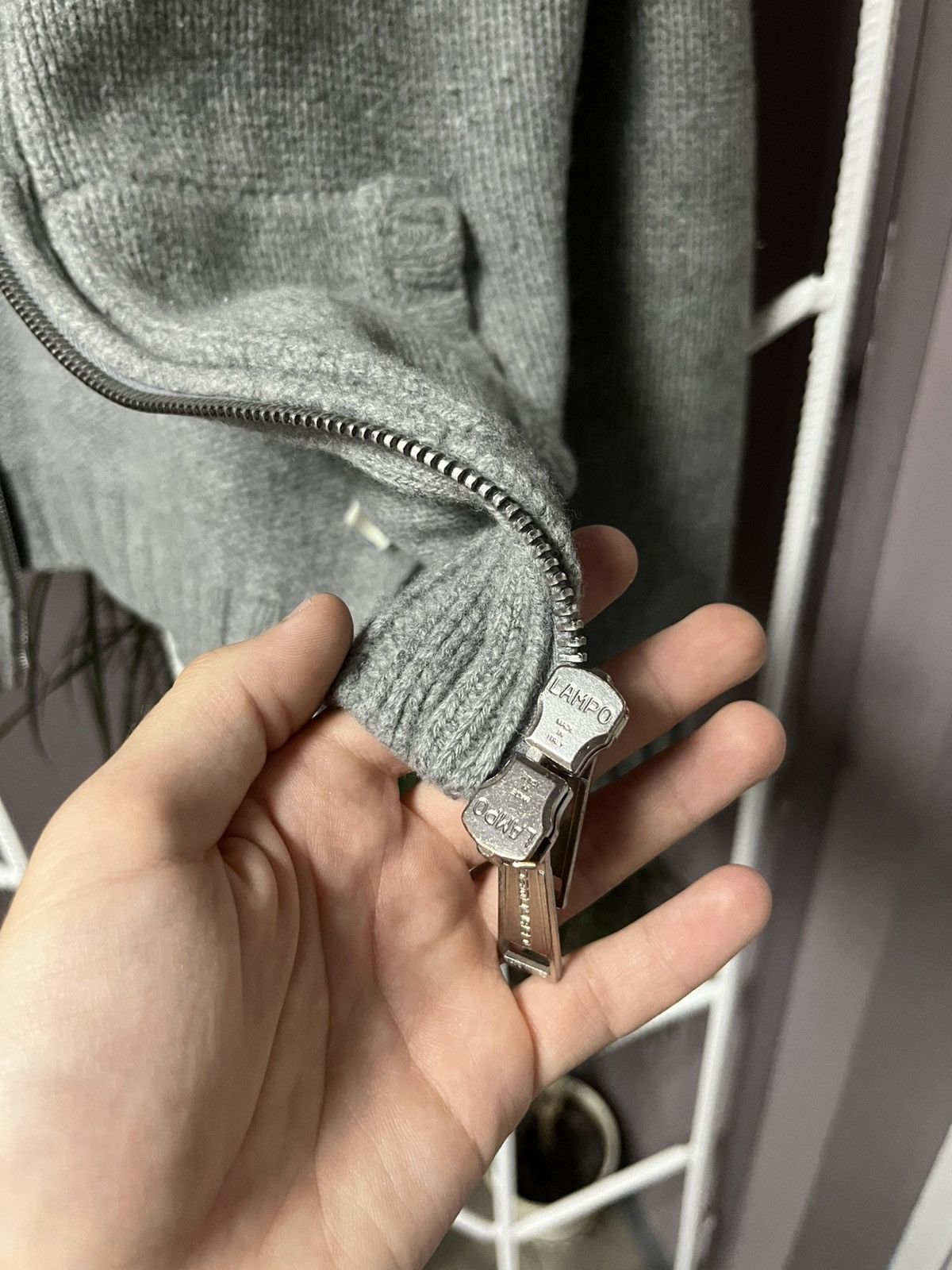 Designer × Dsquared2 × Vintage RARE Vintage Cashmere Dsquared Lampo Zip Knitted Sweater Size US M / EU 48-50 / 2 - 5 Thumbnail
