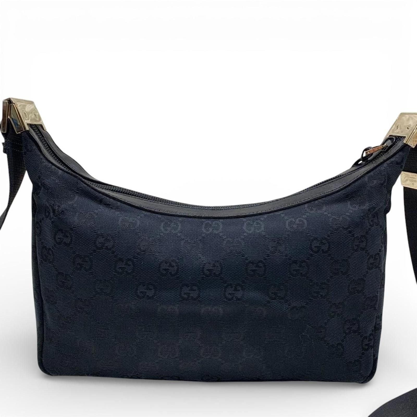 Gucci Gucci - Women's Black GG Canvas Shoulder Bag Size ONE SIZE - 3 Thumbnail