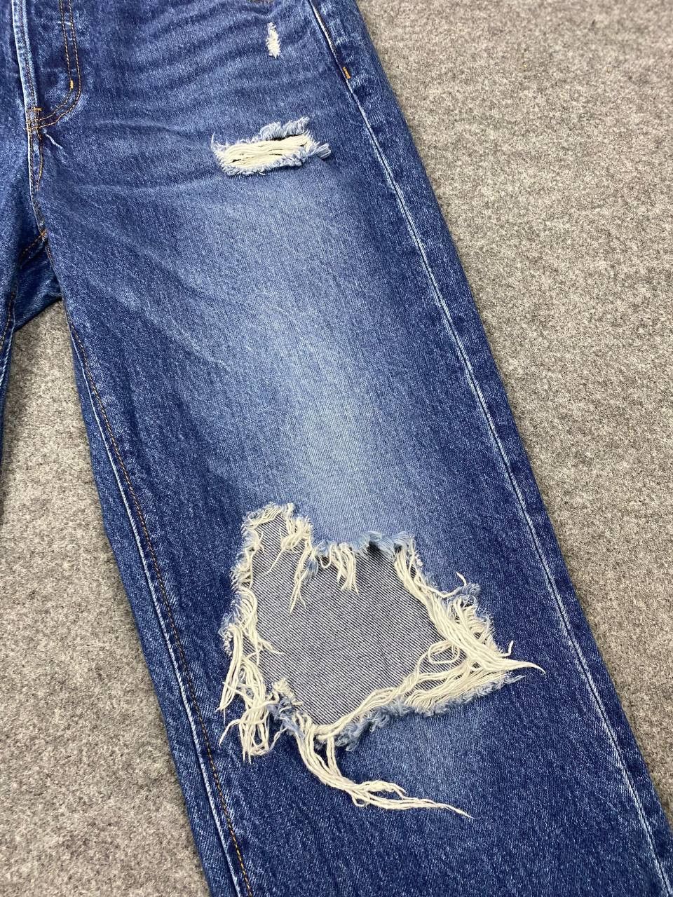 Japanese Brand GU japanese brand distressed denim nice design Size US 33 - 7 Thumbnail