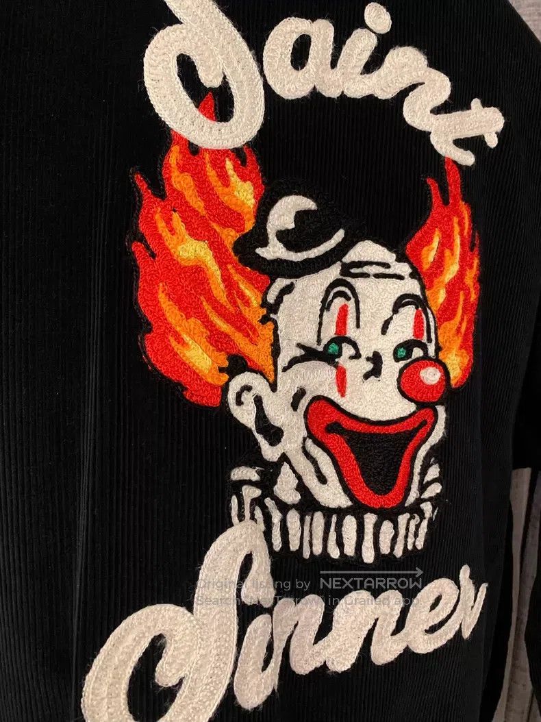 Saint Michael Saint Michael Clown embroidered corduroy jacket jacket Size US M / EU 48-50 / 2 - 4 Thumbnail