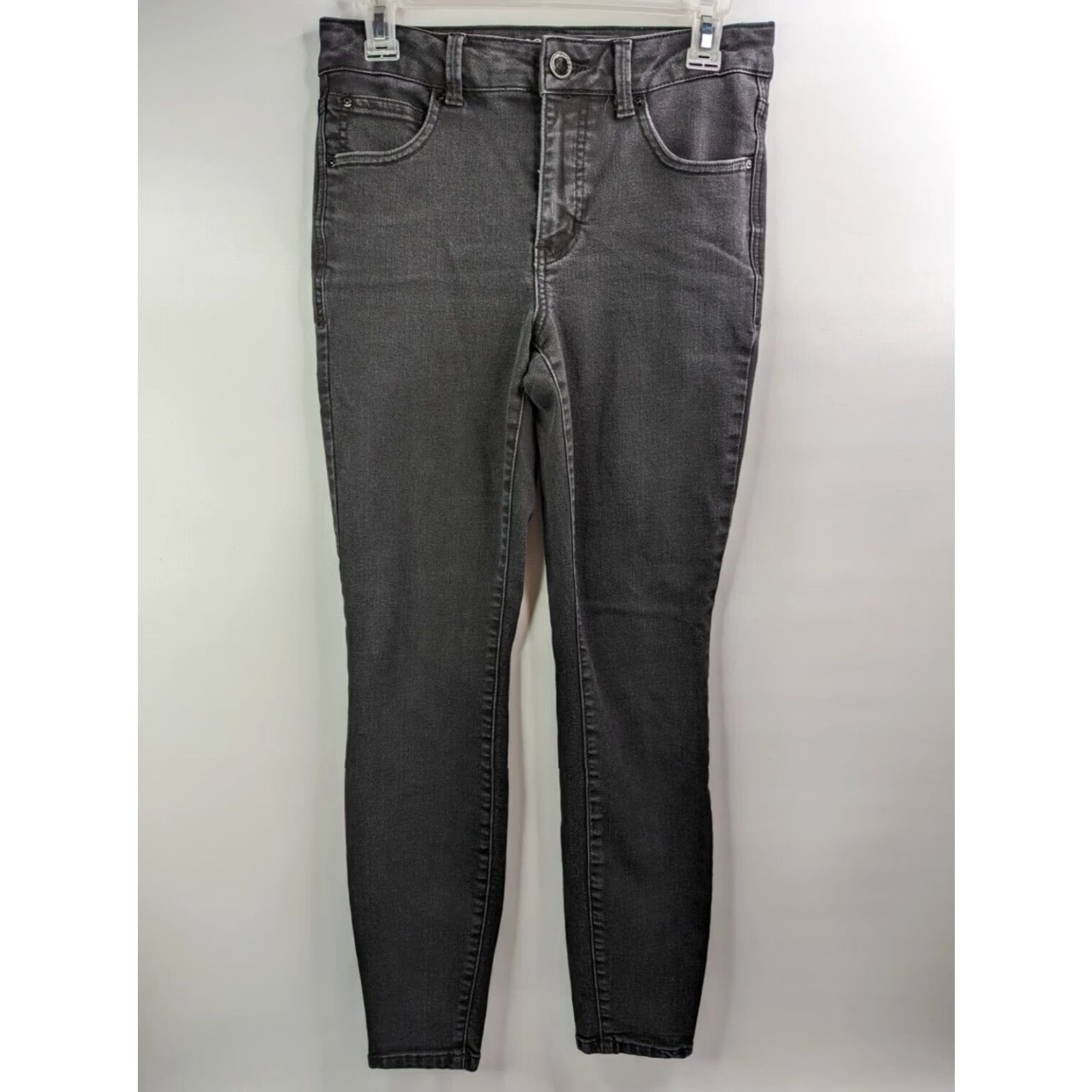 Vintage Maurices Everflex High Rise Skinny Jeans Black Wash Stretch Denim Size 4 Reg Size 27" / US 4 / IT 40 - 2 Thumbnail