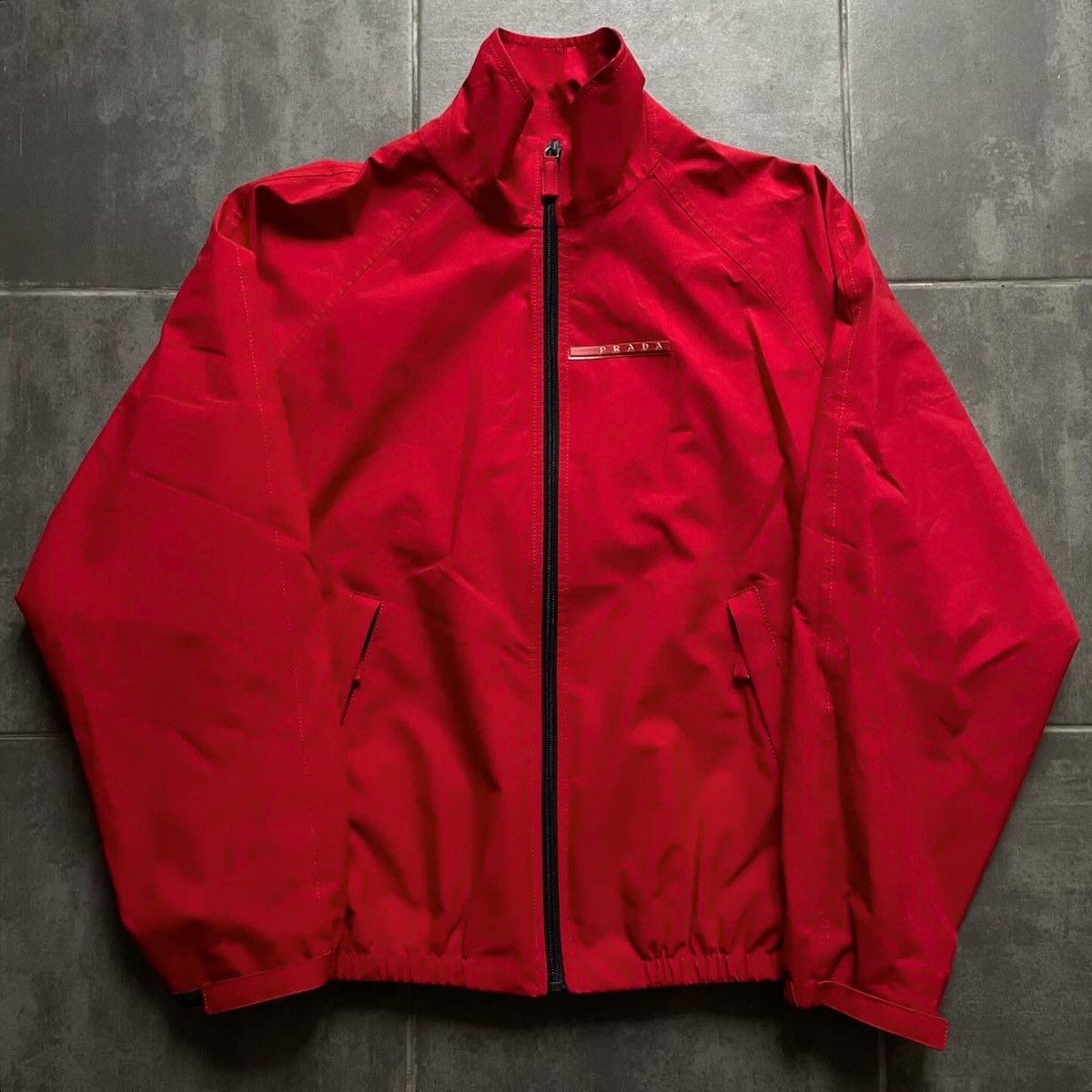 image of Prada Sport Challenge 2000 Jacket in Red, Men's (Size Small)