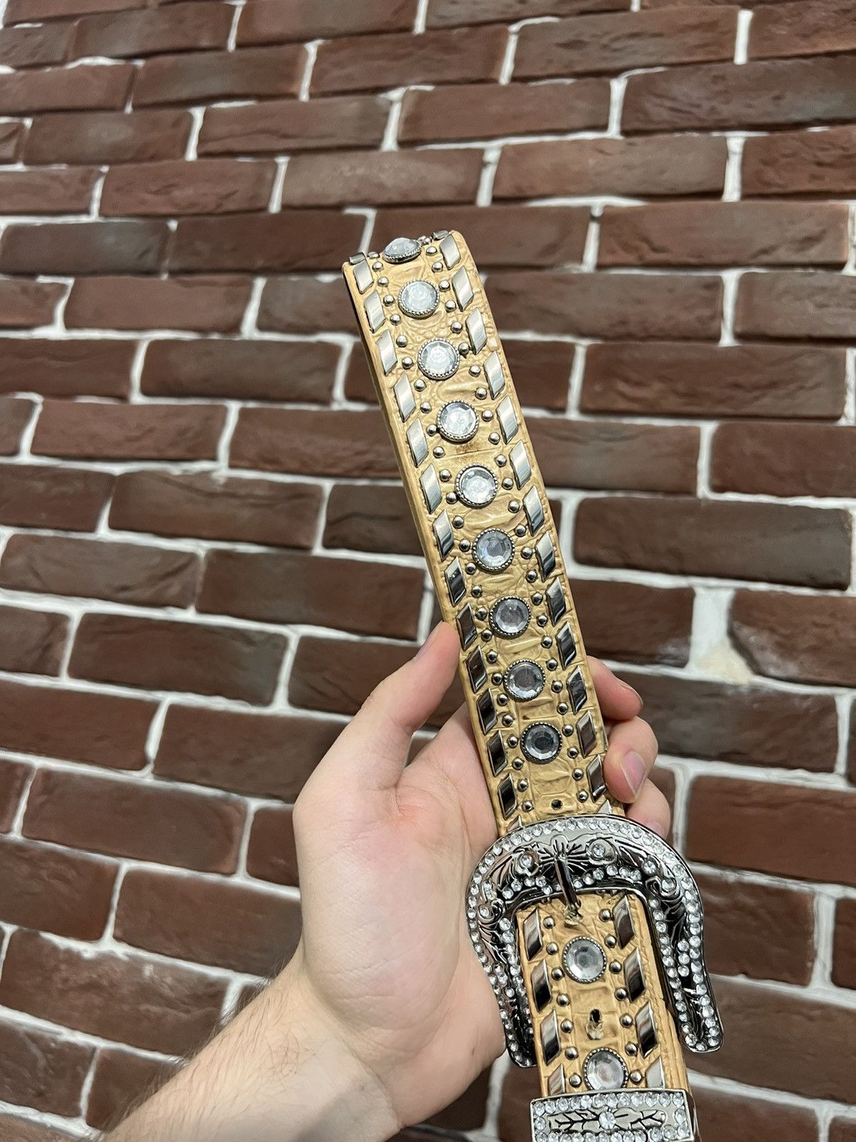 Other Vintage Y2K Drip Black Belt Avant Garde Hype Streetwear 105 Size 36 - 3 Thumbnail
