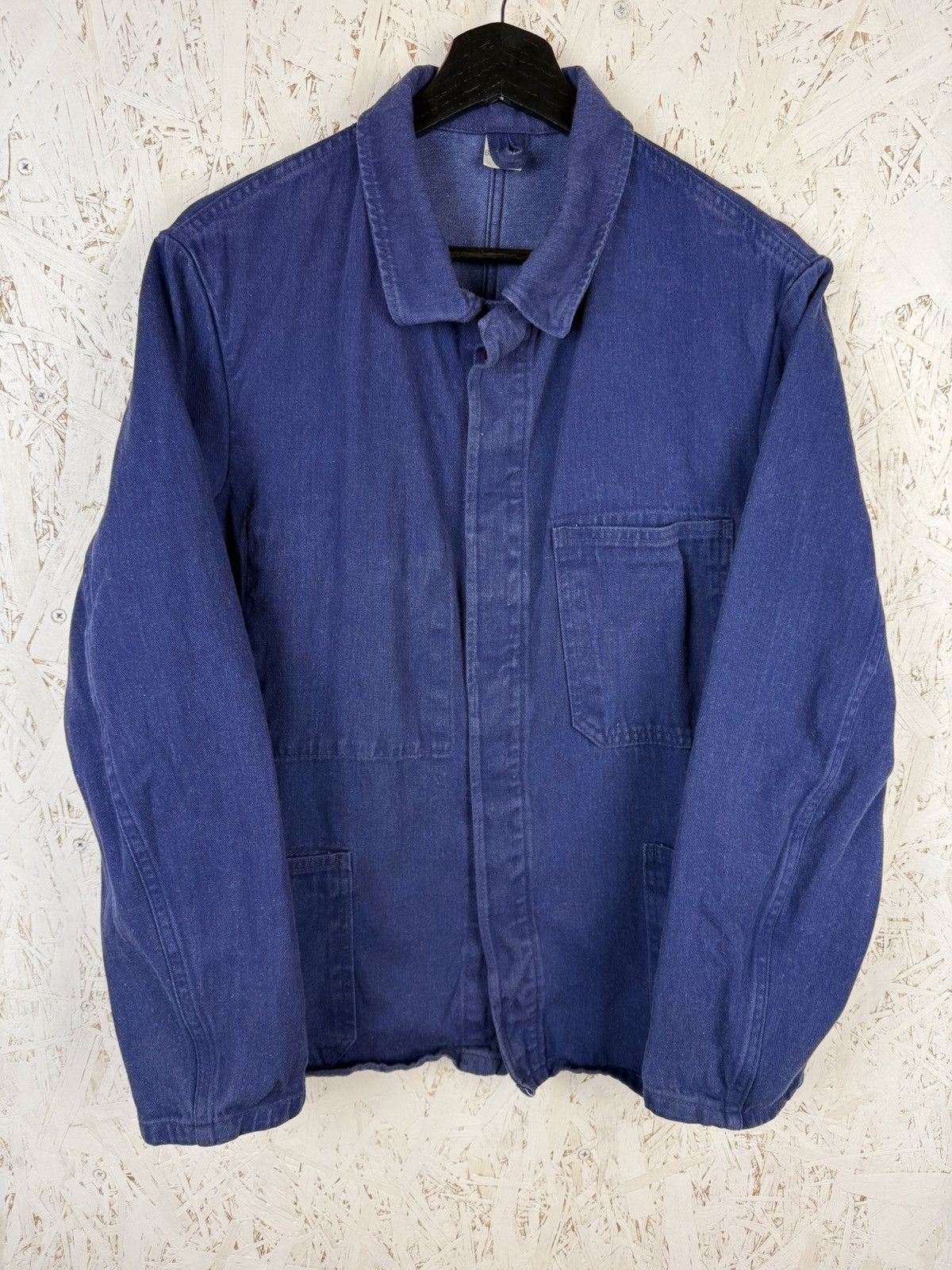 Vintage Vintage French Workwear Chore Utility Jacket Blue Size 48 M Size US M / EU 48-50 / 2 - 1 Thumbnail