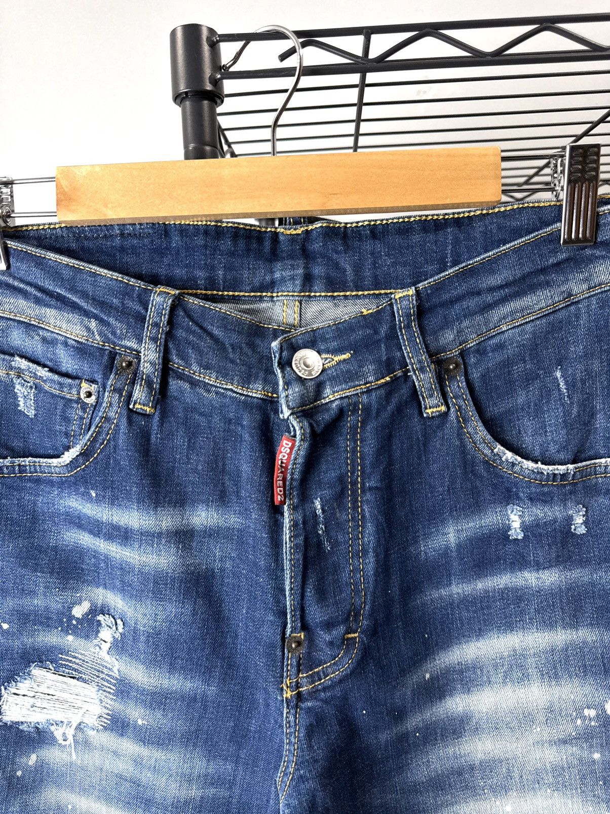 Dsquared2 Rare Dsquared2 Distressed Denim Pants Designer Y2K Size US 30 / EU 46 - 7 Thumbnail