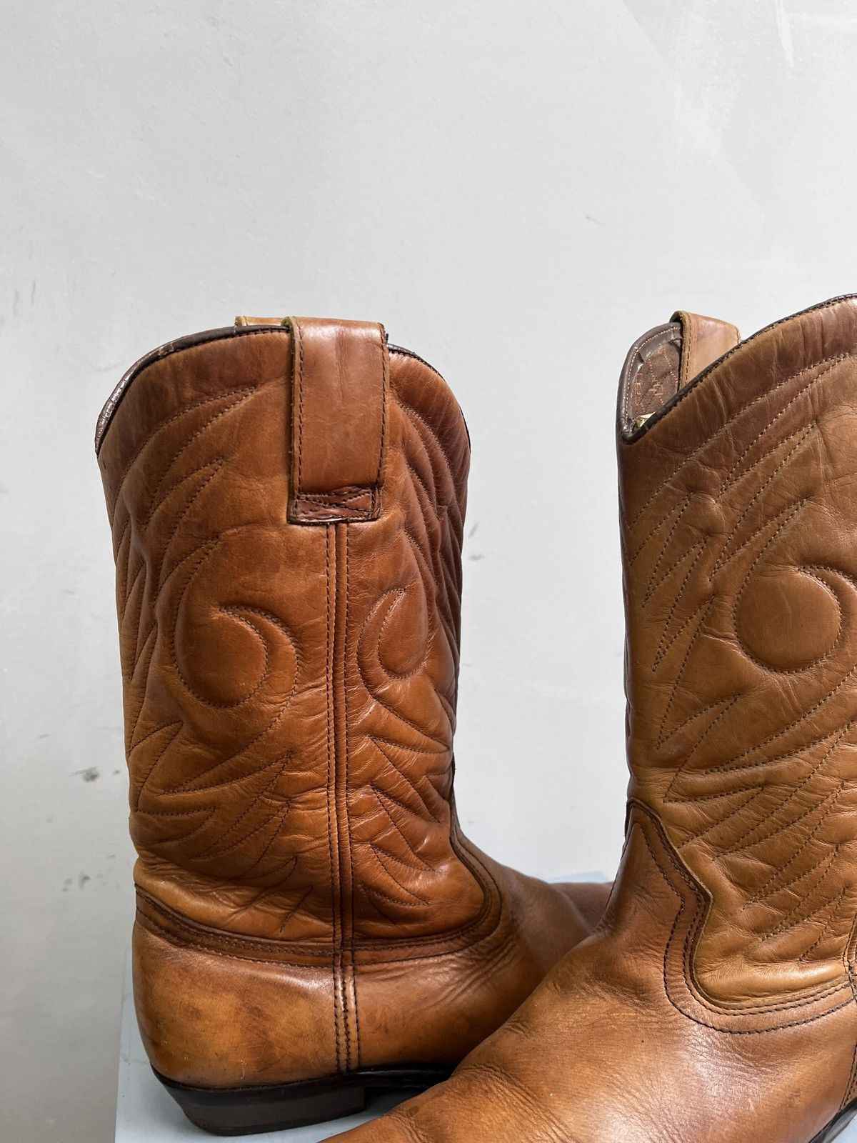 Other MOTO WESTERN GUIDI BUFFALO STYLE LEATHER BOOTS 90s Size US 10 / EU 43 - 3 Thumbnail
