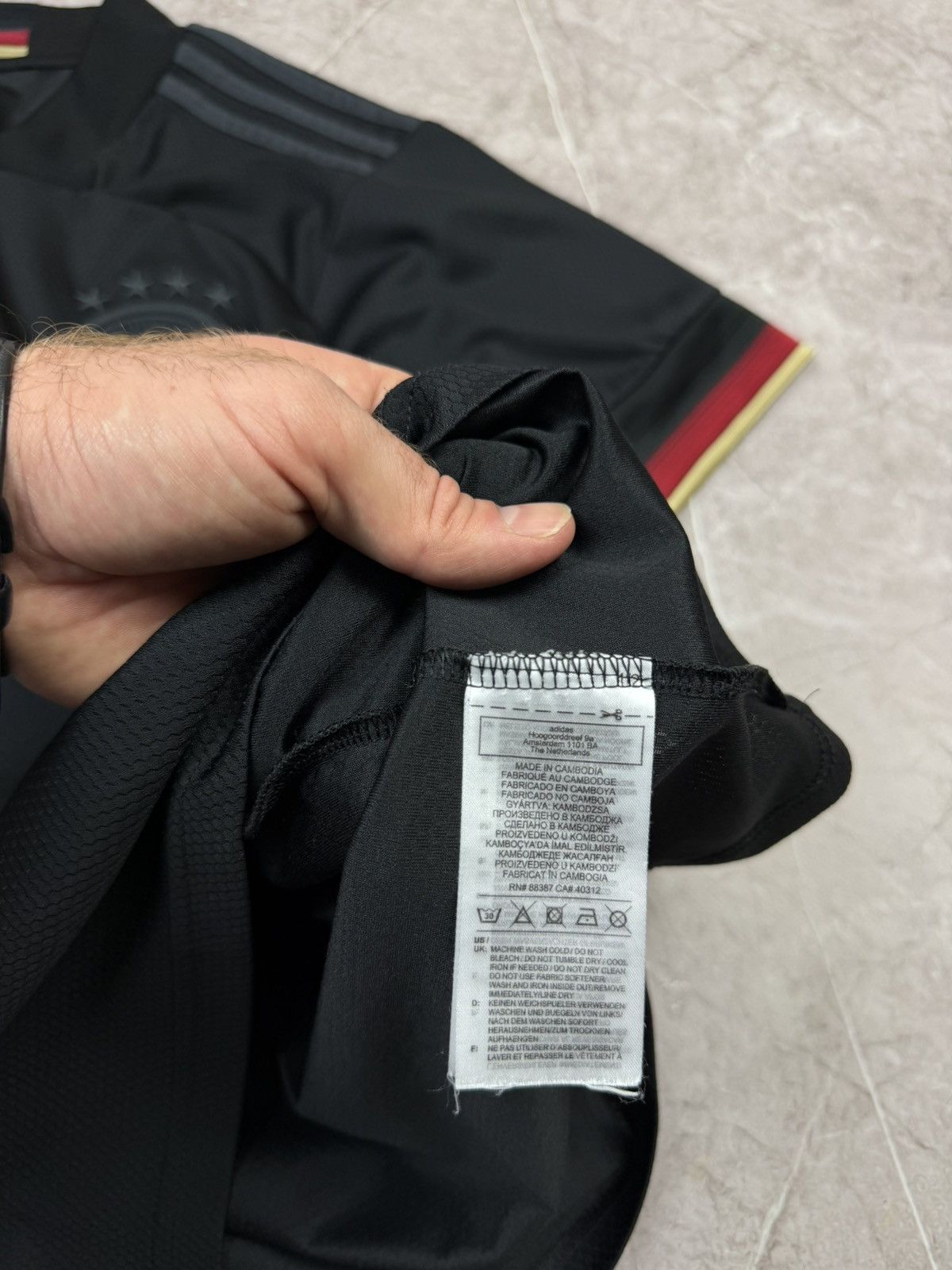Adidas Adidas Germany Jersey 2020 Away Blackout National Team Euro Size US S / EU 44-46 / 1 - 7 Thumbnail