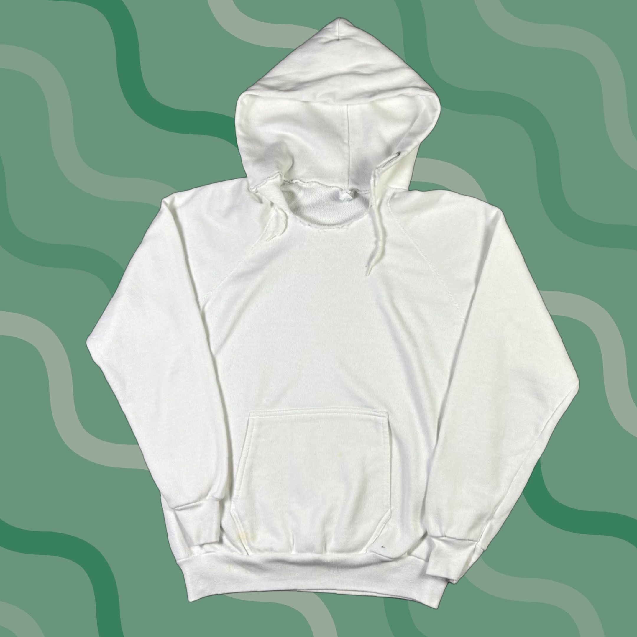 Vintage VINTAGE Artex Hoodie White XL Men Pullover 80s Raglin Cotton Sweatshirt Hooded Performance Gym & Training Size US XL / EU 56 / 4 - 1 Thumbnail