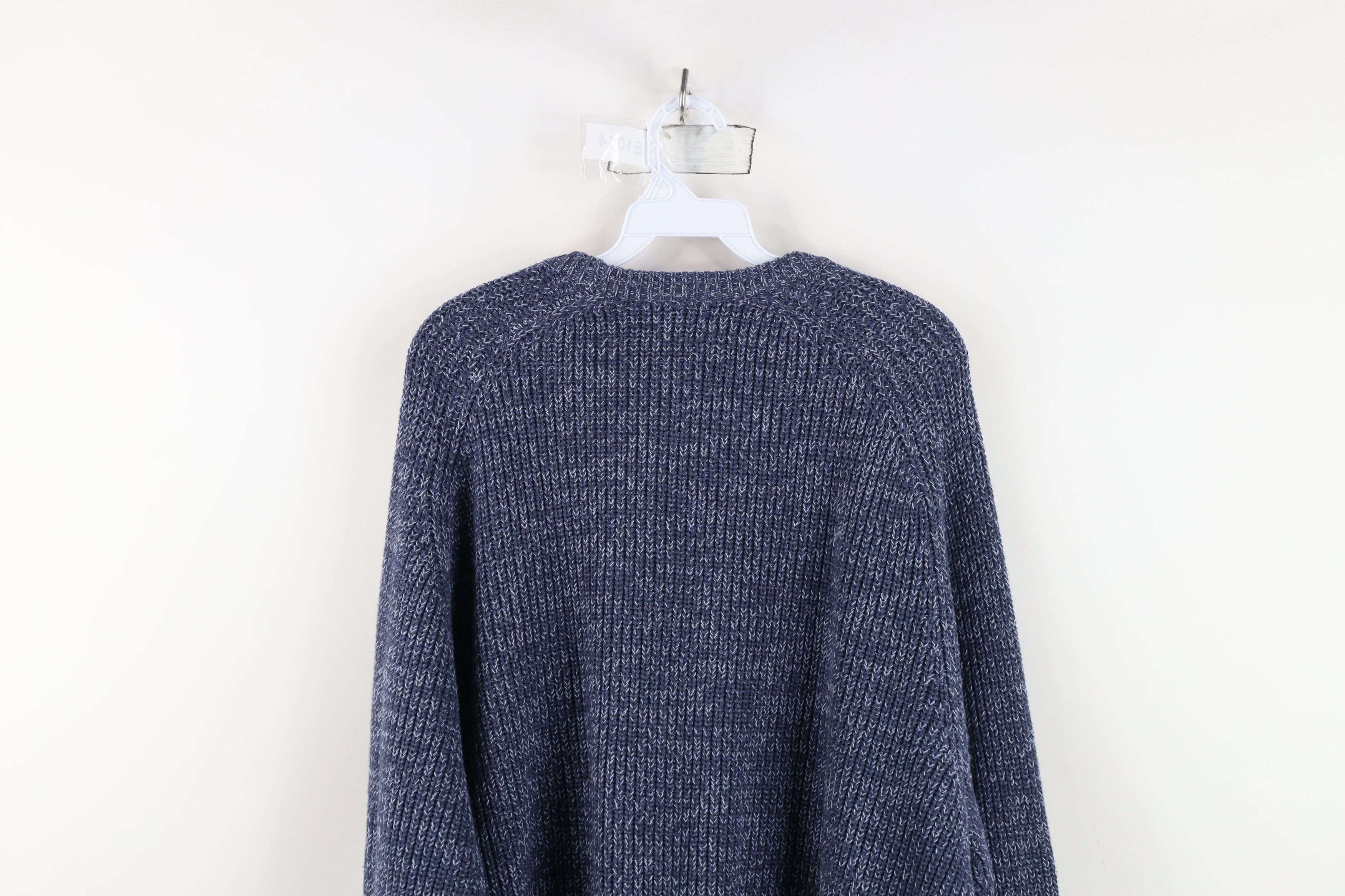 L.L. Bean Deadstock Vintage LL Bean Ribbed Knit Sweater Blue Size US XXL / EU 58 / 5 - 9 Thumbnail