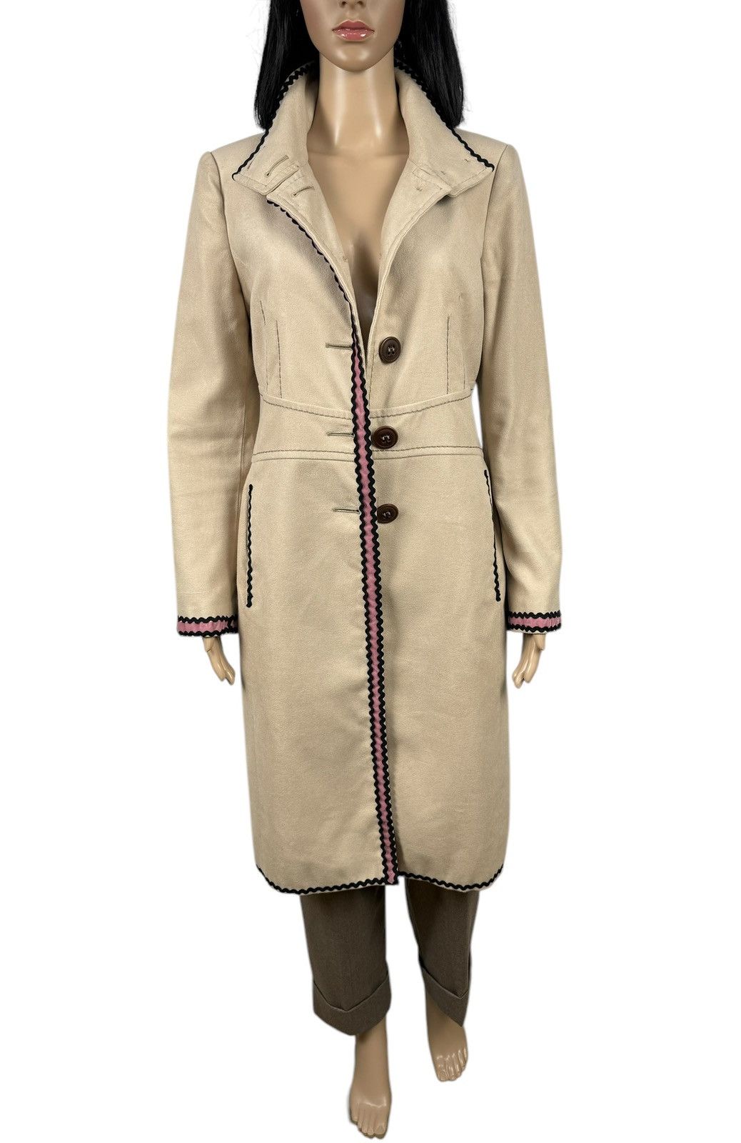 Designer × Max Mara PennyBlack Max Mara Line Long Coat Viscose-Cotton US6 Size S / US 4 / IT 40 - 9 Thumbnail