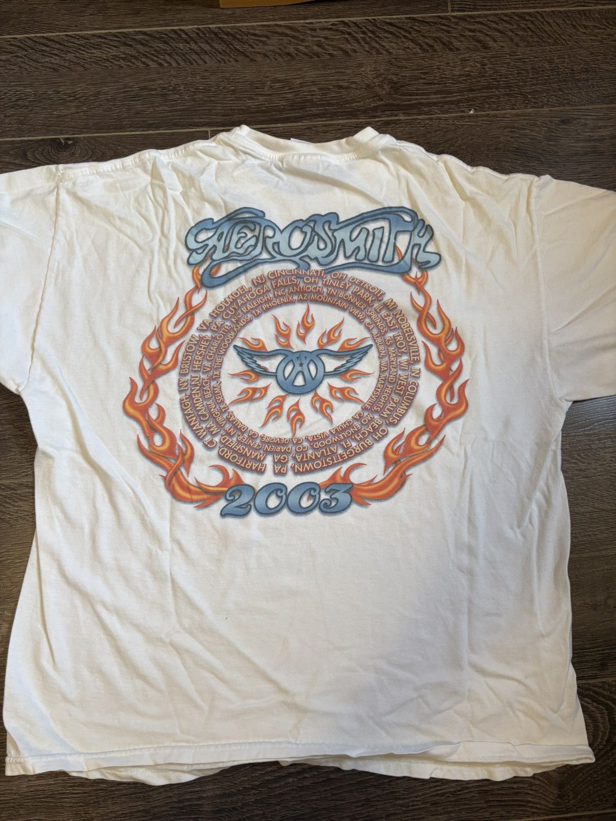 Aerosmith Real 2003 aerosmith tee Size US L / EU 52-54 / 3 - 3 Thumbnail