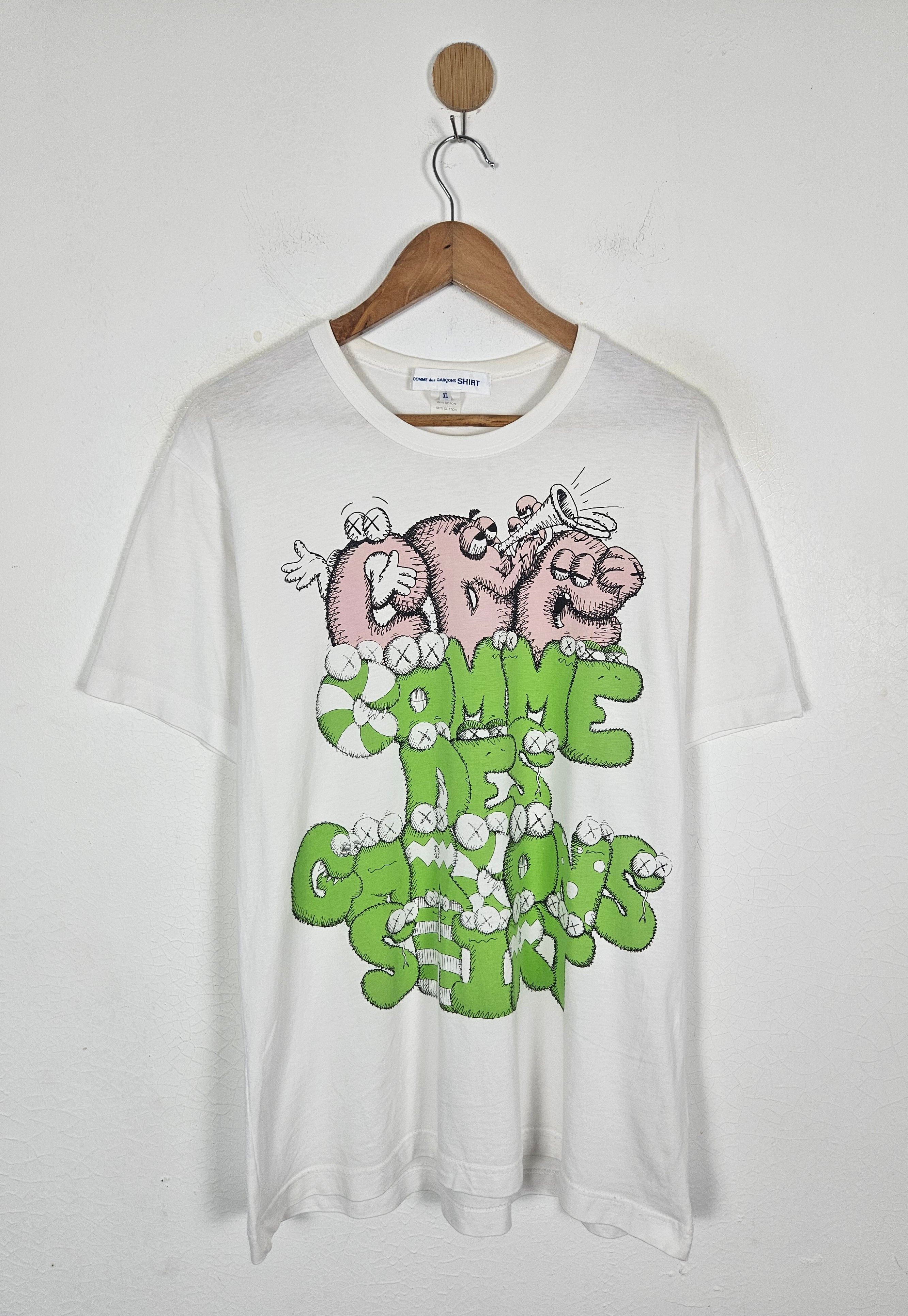 Hoodie Kaws X Cdg Comme Des Garçons Shirt X Kaws White T-Shirt