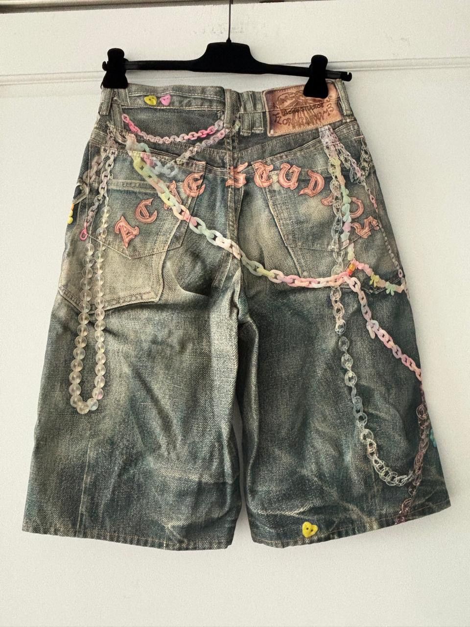 Acne Studios Acne Studios Trompe L'Oeil Denim Shorts in Blue Size US 30 / EU 46 - 8 Thumbnail