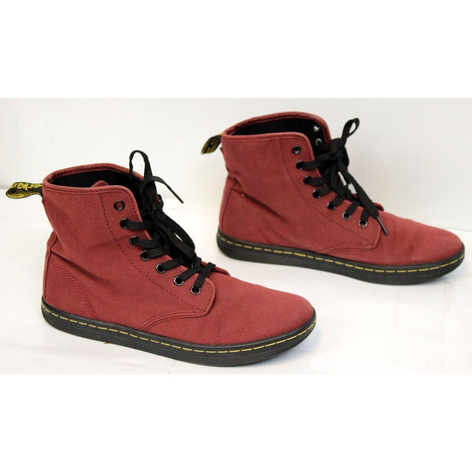 Dr Doc Martens Womens Canvas Hi Tops sz Shoreditch Cherry