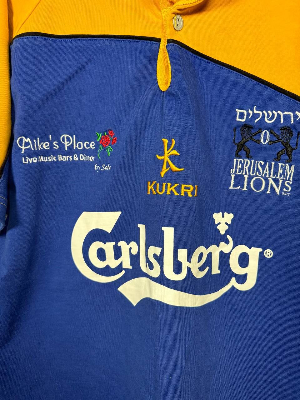 Vintage Jerusalem Lions Union Kukri Rugby Jersey Carlsberg Medium Size US XL / EU 56 / 4 - 5 Thumbnail