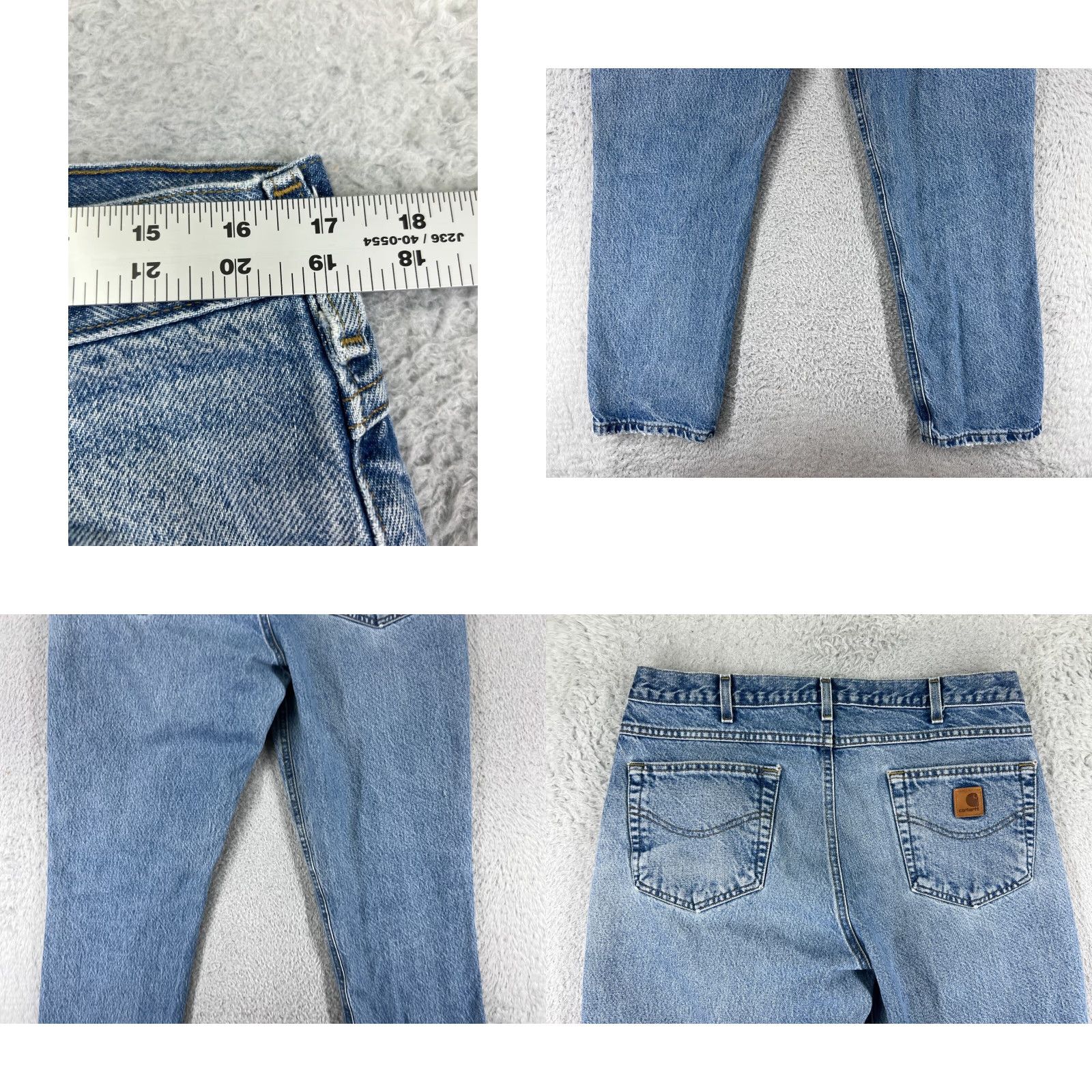 Carhartt Carhartt Jeans Mens 36 Blue Denim 100% Cotton Relaxed Fit 5-Pocket Inseam 30 Bootcut Size US 36 / EU 52 - 9 Thumbnail