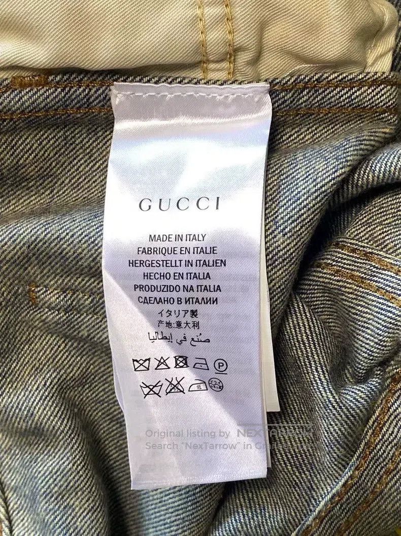 Gucci Gucci Embroidered tiger head patch jeans Size 42" / US 20 - 7 Thumbnail