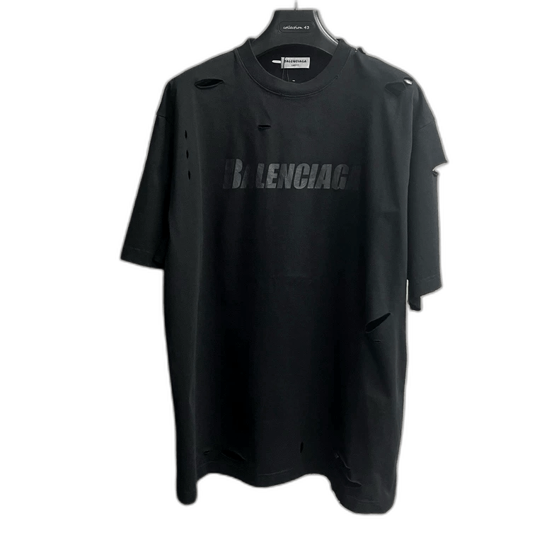 Balenciaga Balenciaga Logo Round Neck Short Sleeve T-Shirt-2506 Size US S / EU 44-46 / 1 - 1 Thumbnail