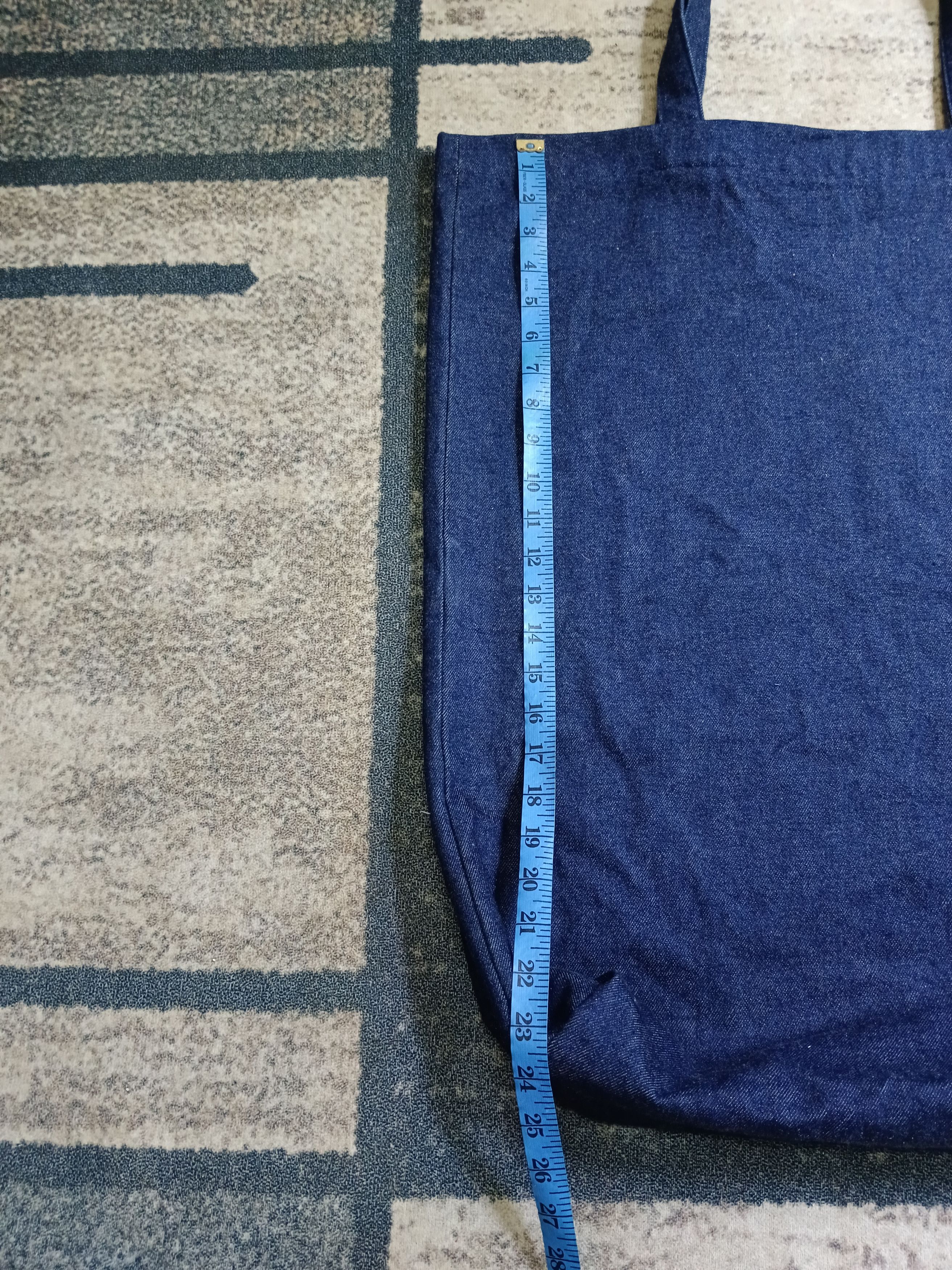 Blue Blue Japan TOTE BAG LARGE INDIGO DENIM SLEVEDGE Size ONE SIZE - 5 Thumbnail