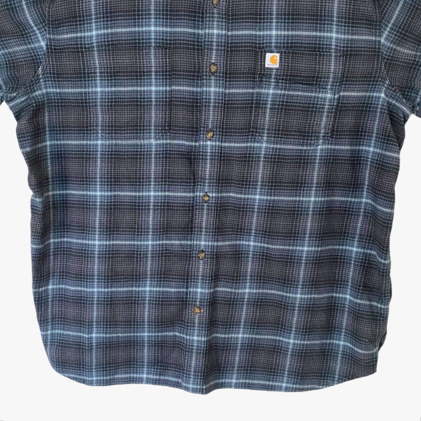 Carhartt VINTAGE Carhartt Hamilton Plaid Shirt Blue 2XL Long Sleeve Button-Down Workwear Mens Size US XXL / EU 58 / 5 - 6 Thumbnail