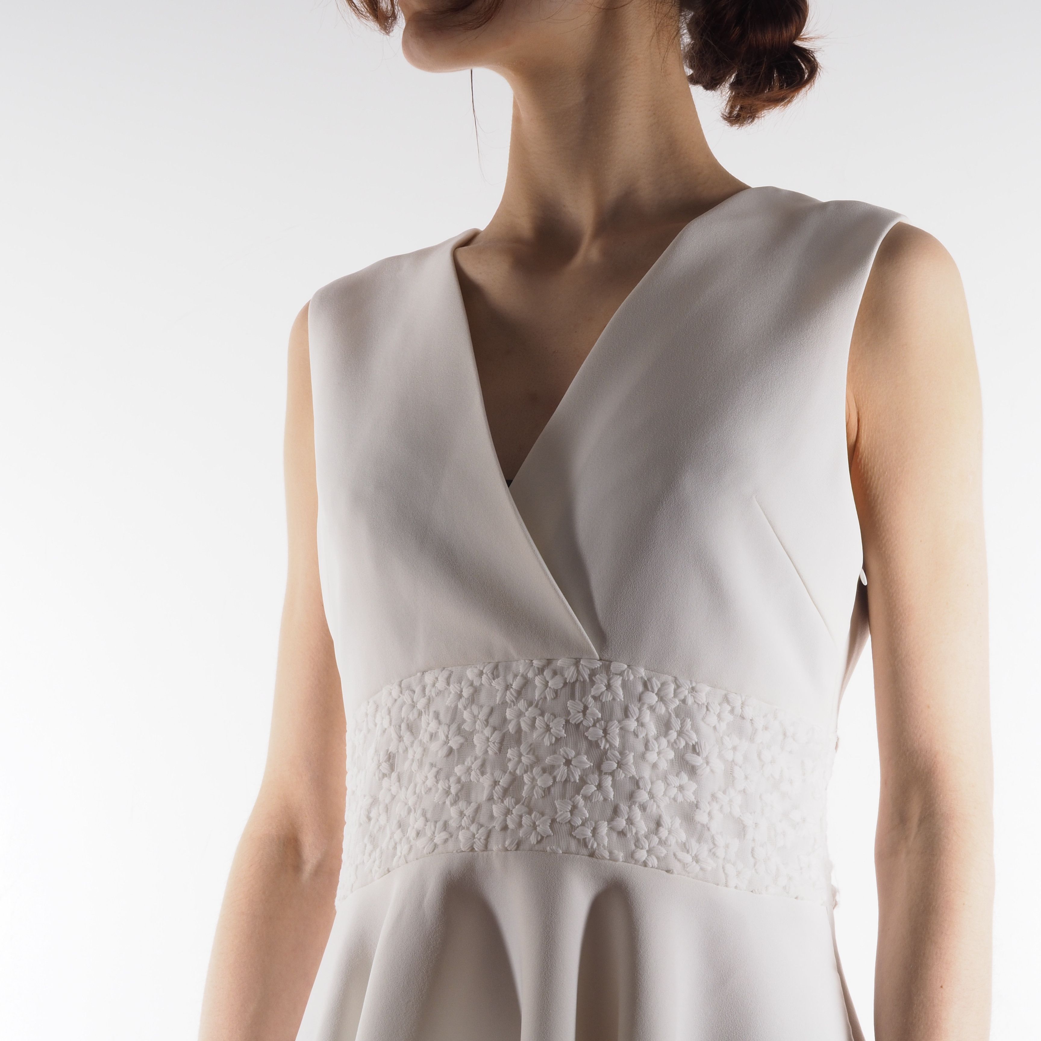 Maje Maje Women's Racine Ecu Lace Ivory White Dress Size S / US 4 / IT 40 - 4 Thumbnail