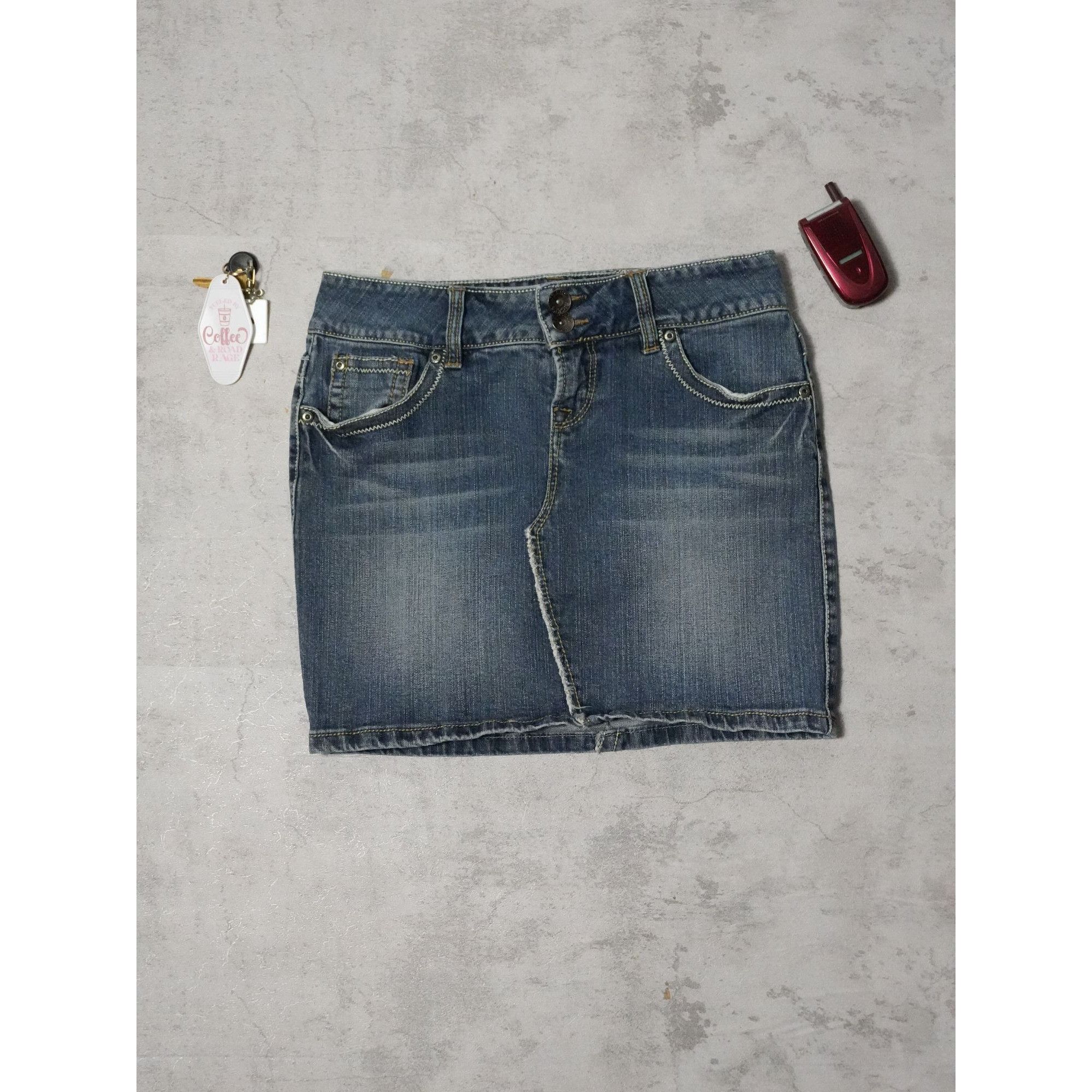 Other Y2k Revolution Denim Mini Skirt Size 30" / US 8 / IT 44 - 1 Thumbnail