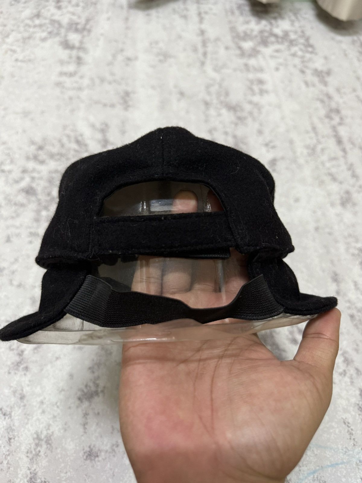 Japanese Brand Vintage LA Black Wool with earlaps Size ONE SIZE - 4 Thumbnail