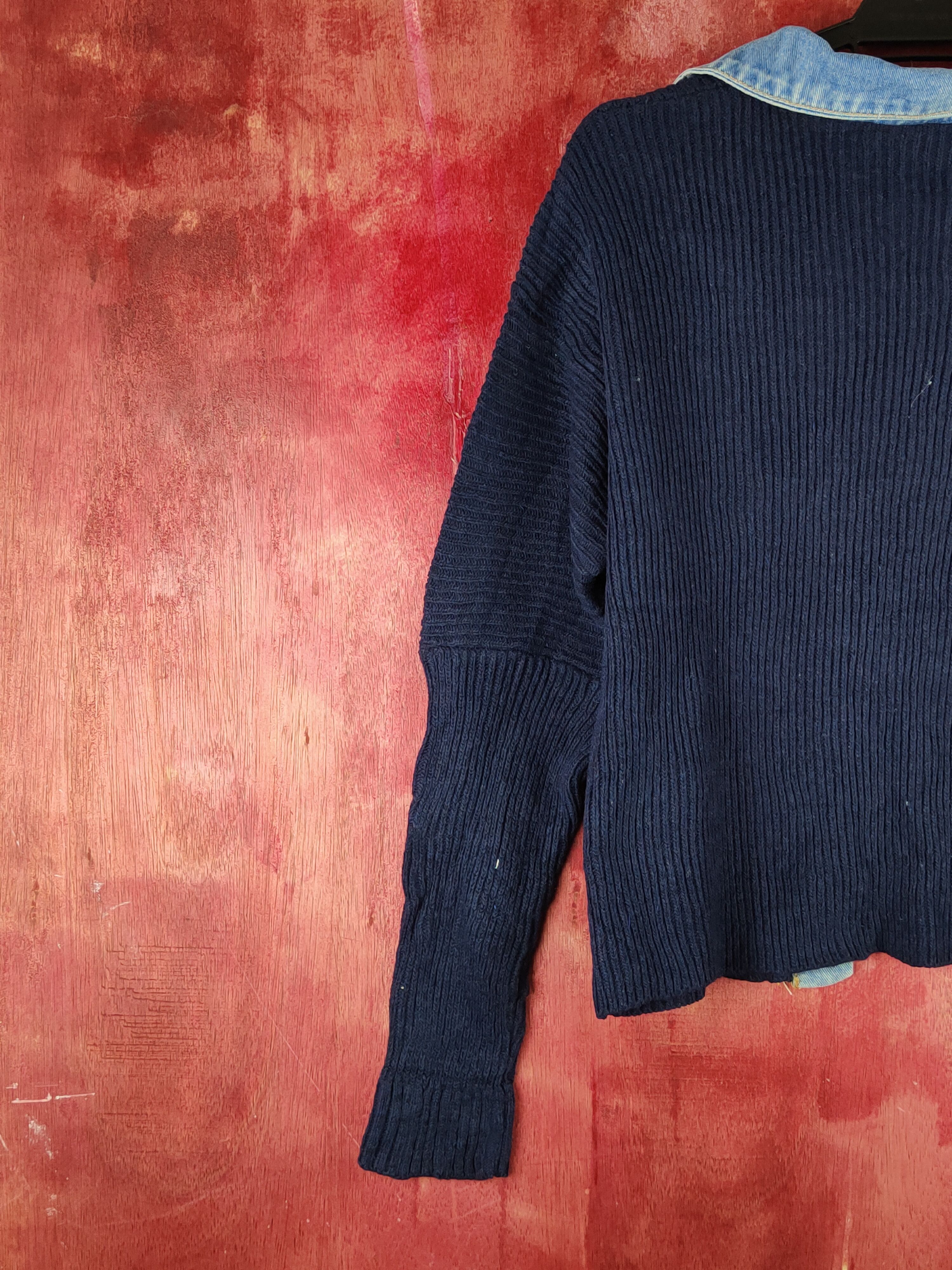 Japanese Brand Japanese Brand Dark Blue Knitwear Cardigan #S2345 Size M / US 6-8 / IT 42-44 - 9 Thumbnail