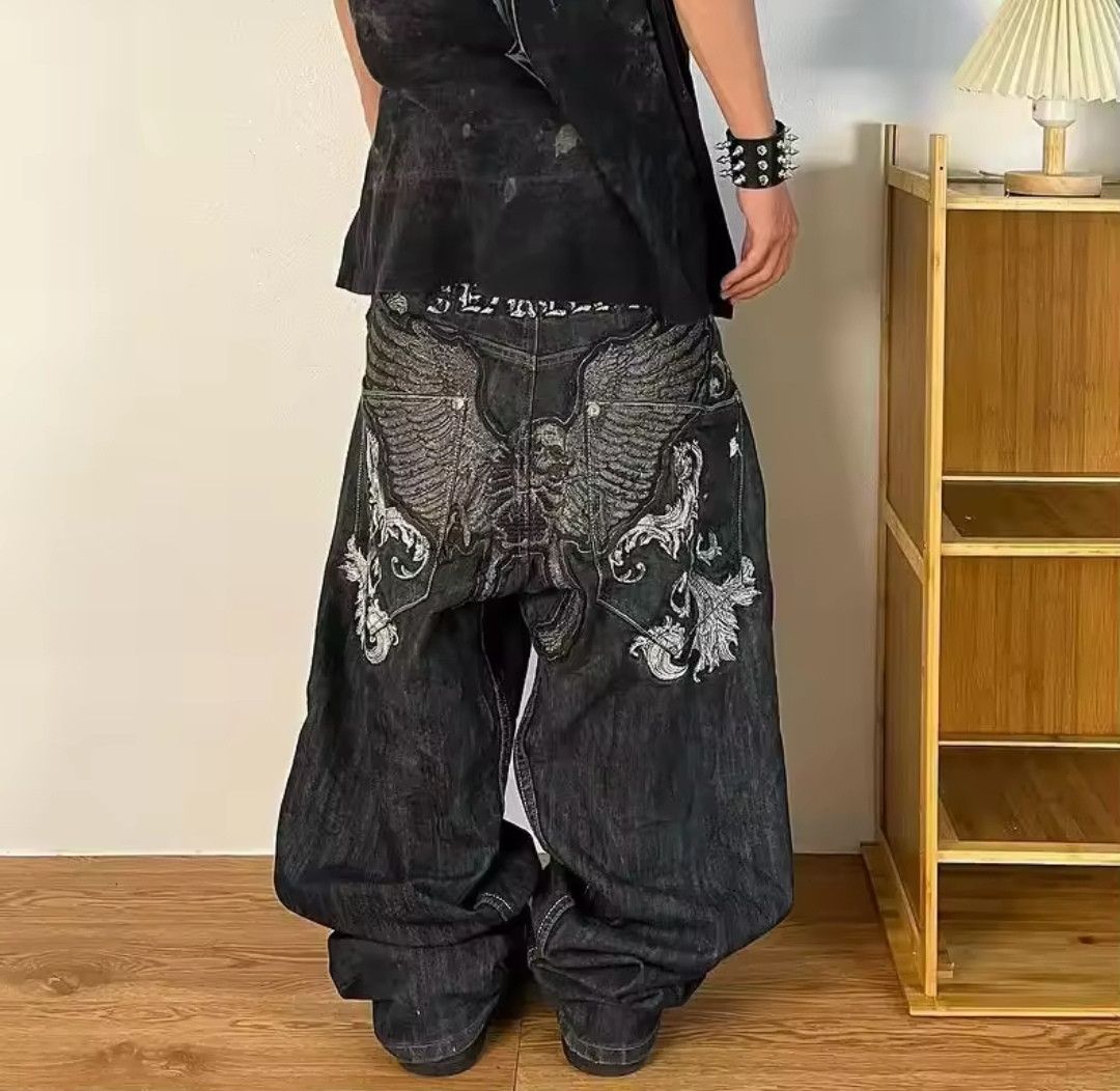 Designer × Japanese Brand Eagle Embossed Jean Size US 37 - 5 Thumbnail