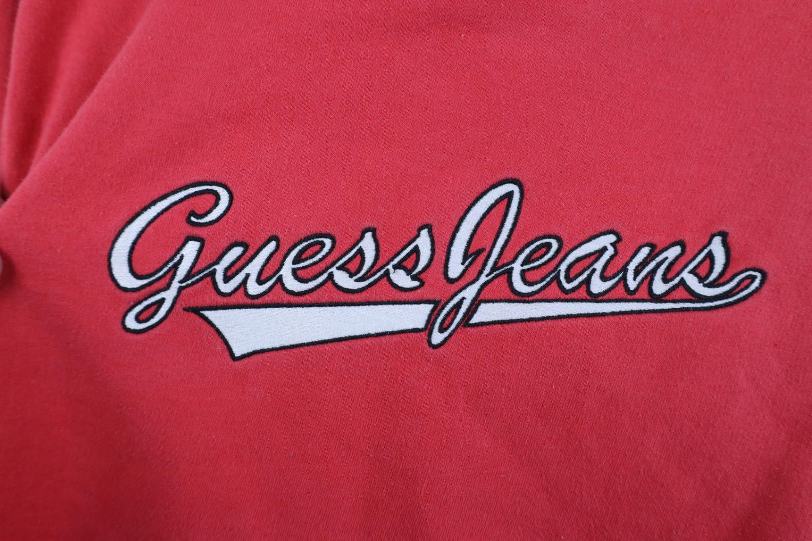 Guess Vtg 90s Y2K Guess Jeans Script Crewneck Sweatshirt Pink Size L / US 10 / IT 46 - 4 Thumbnail