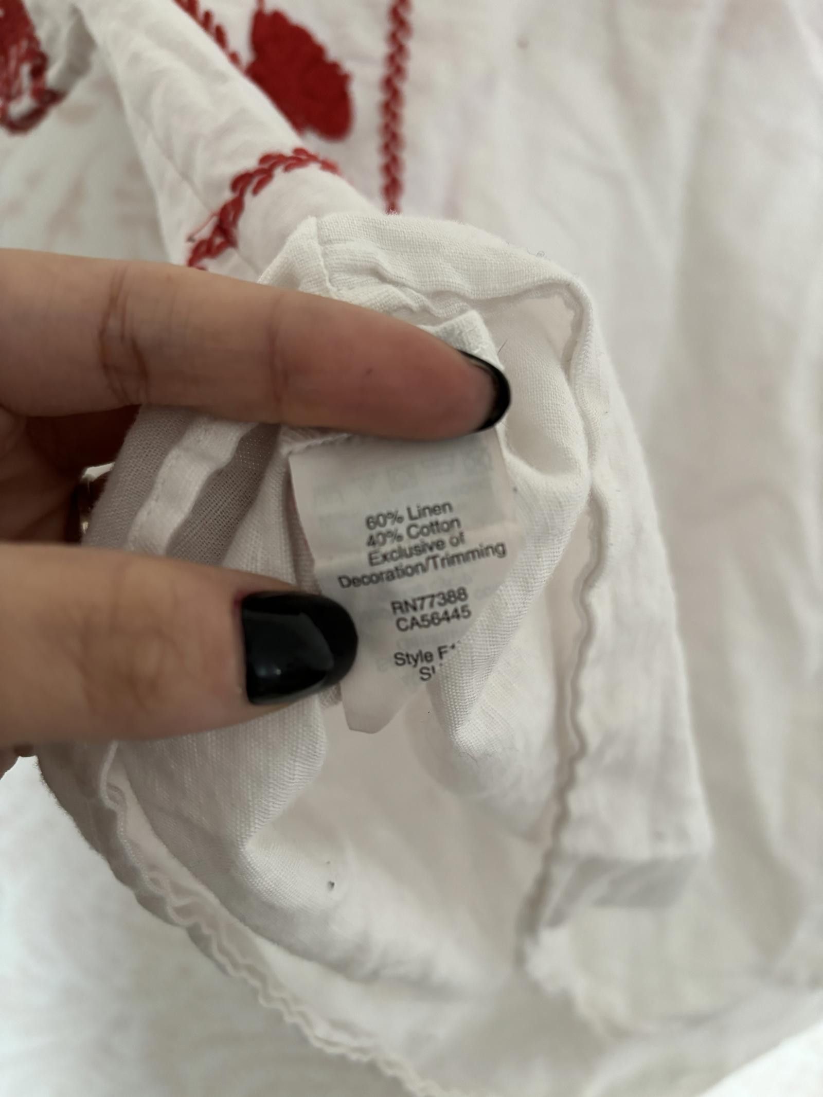 Madewell Madewell Embroidered Red Floral Top - Medium Size M / US 6-8 / IT 42-44 - 6 Thumbnail