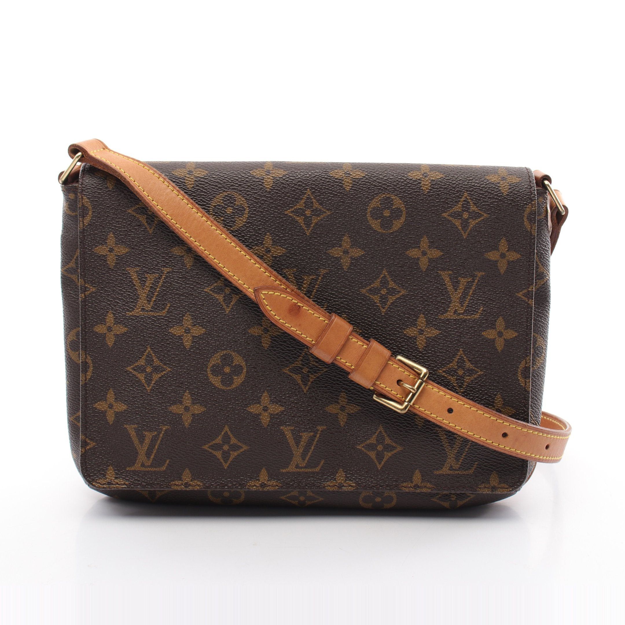 Louis Vuitton Louis Vuitton Musette Tango Short Strap Monogram Shoulder Bag Leather Brown Size ONE SIZE - 1 Thumbnail