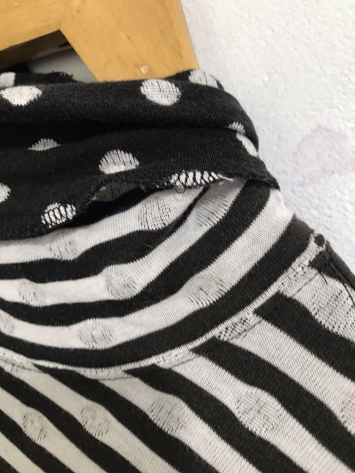 Yohji Yamamoto Undefined Reversible Striped Long sleeve polkadot Size US L / EU 52-54 / 3 - 5 Thumbnail