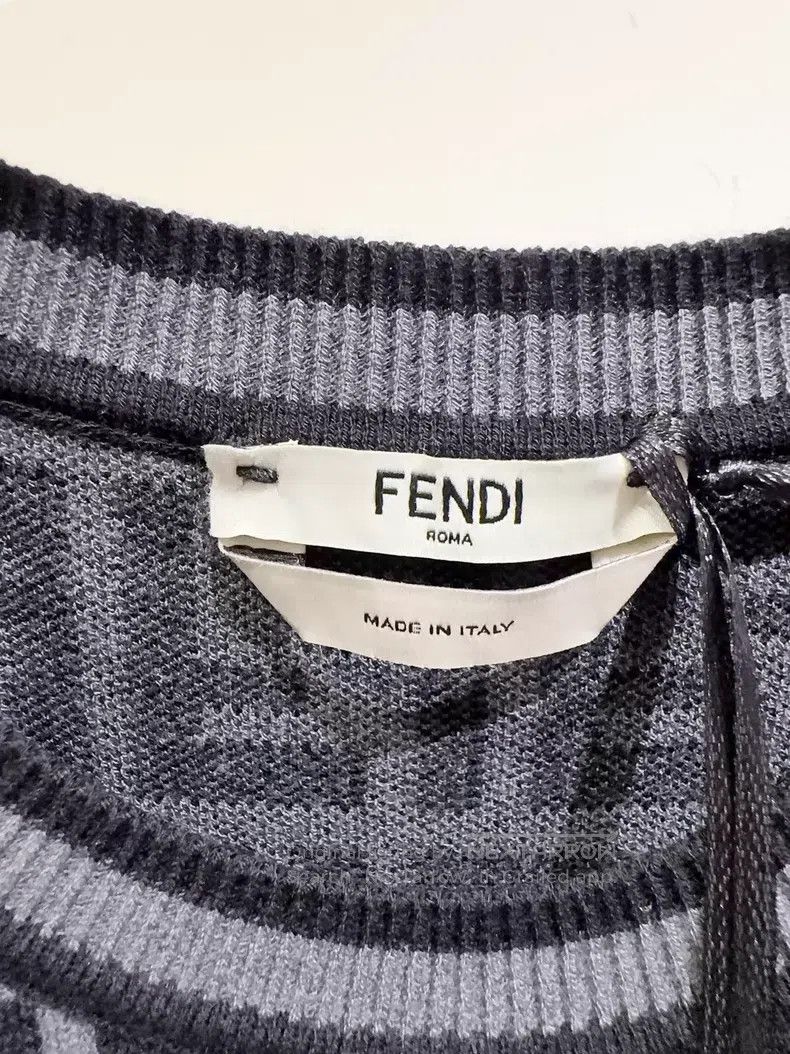 Fendi Fendi Logo All-Over Dress Size XS / US 0-2 / IT 36-38 - 2 Thumbnail