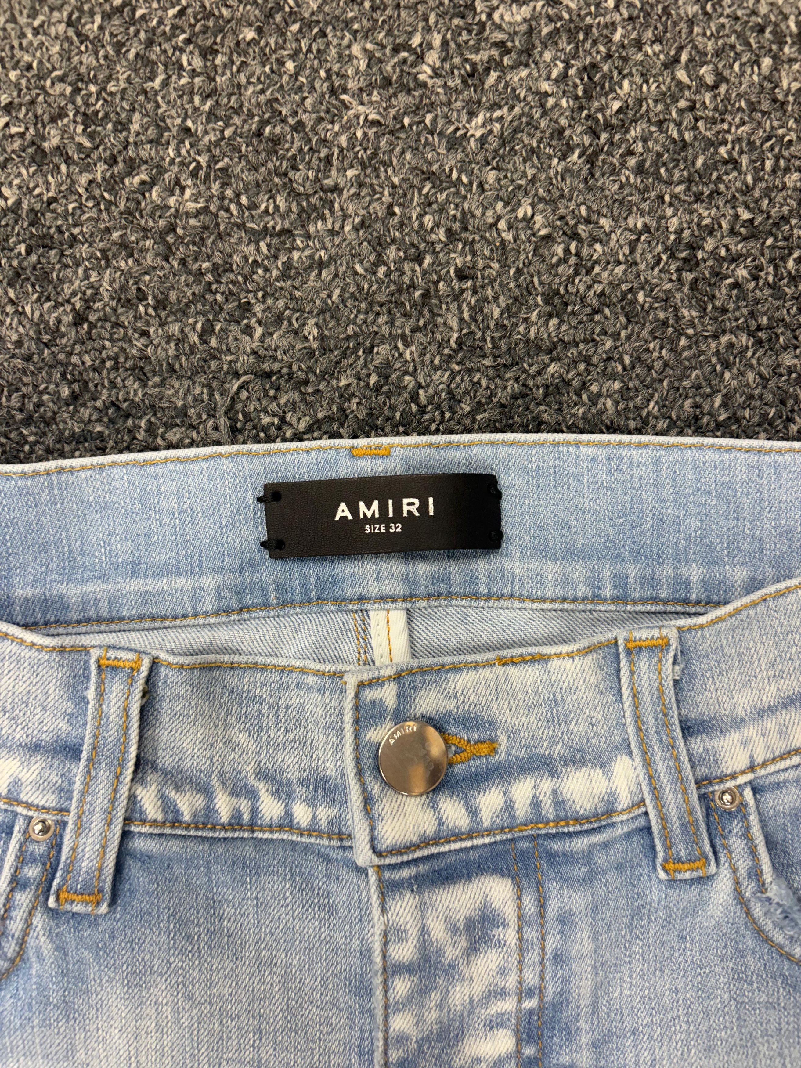 Amiri Amiri MX1 Camo Indigo Jeans Size US 32 / EU 48 - 2 Thumbnail