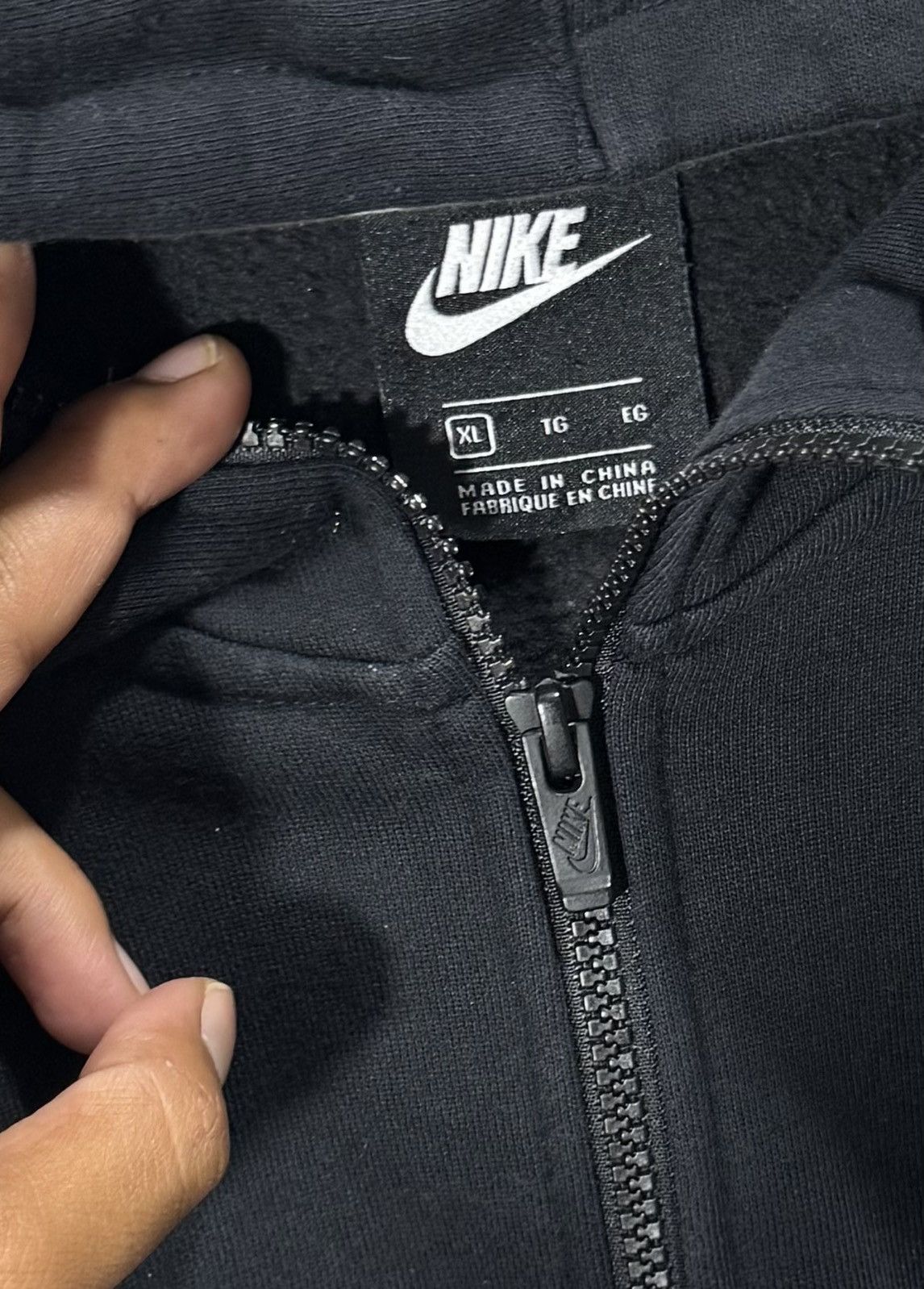 Nike Nike Big swoosh Full zipper hoodie jacket Size US XL / EU 56 / 4 - 3 Thumbnail