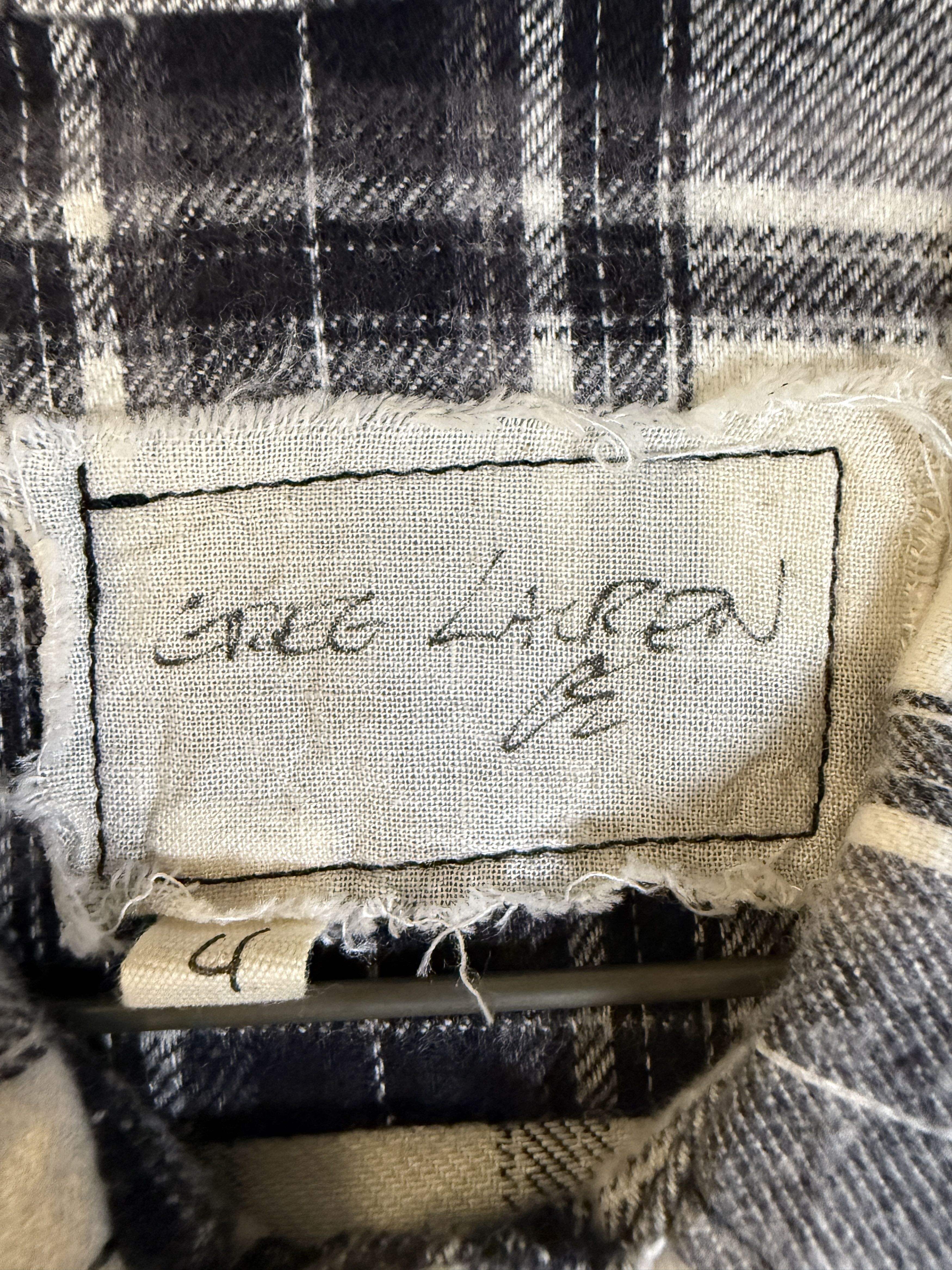 Greg Lauren $750 Greg Lauren Short Sleeve Plaid Shirt Size US XL / EU 56 / 4 - 8 Thumbnail
