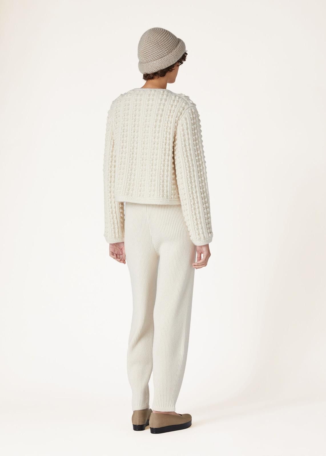 Loro Piana o1srvl11e0125 FAO2394 Showa Silk Cashmere Pant in Cream Size 27" / US 4 / IT 40 - 5 Thumbnail