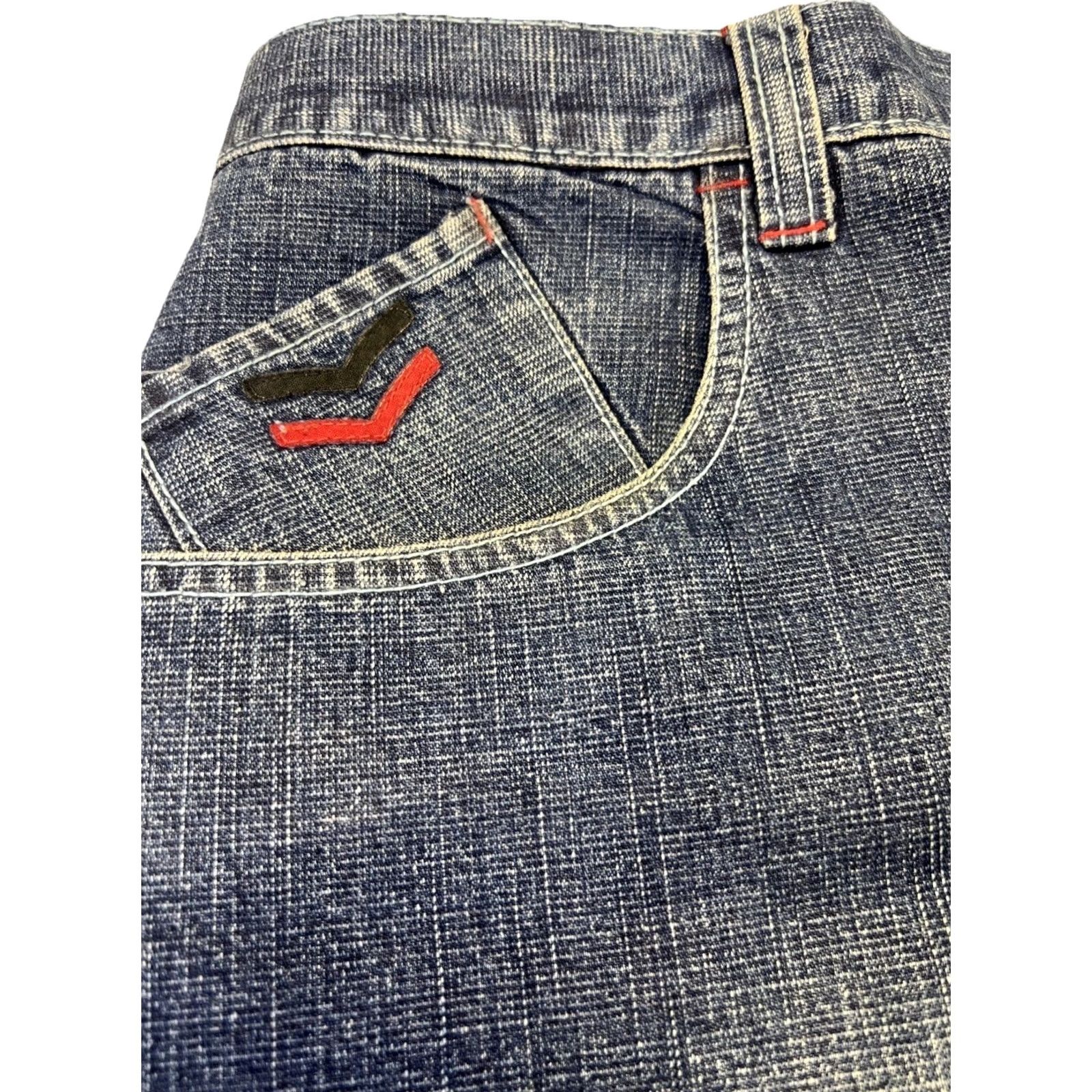 Vintage VINTAGE Attitude Y2K Baggy Denim Shorts Mens 38 Jorts Embroidered Hip Hop Streetwear Casual Distressed Cargo Pockets Size US 38 / EU 54 - 6 Thumbnail