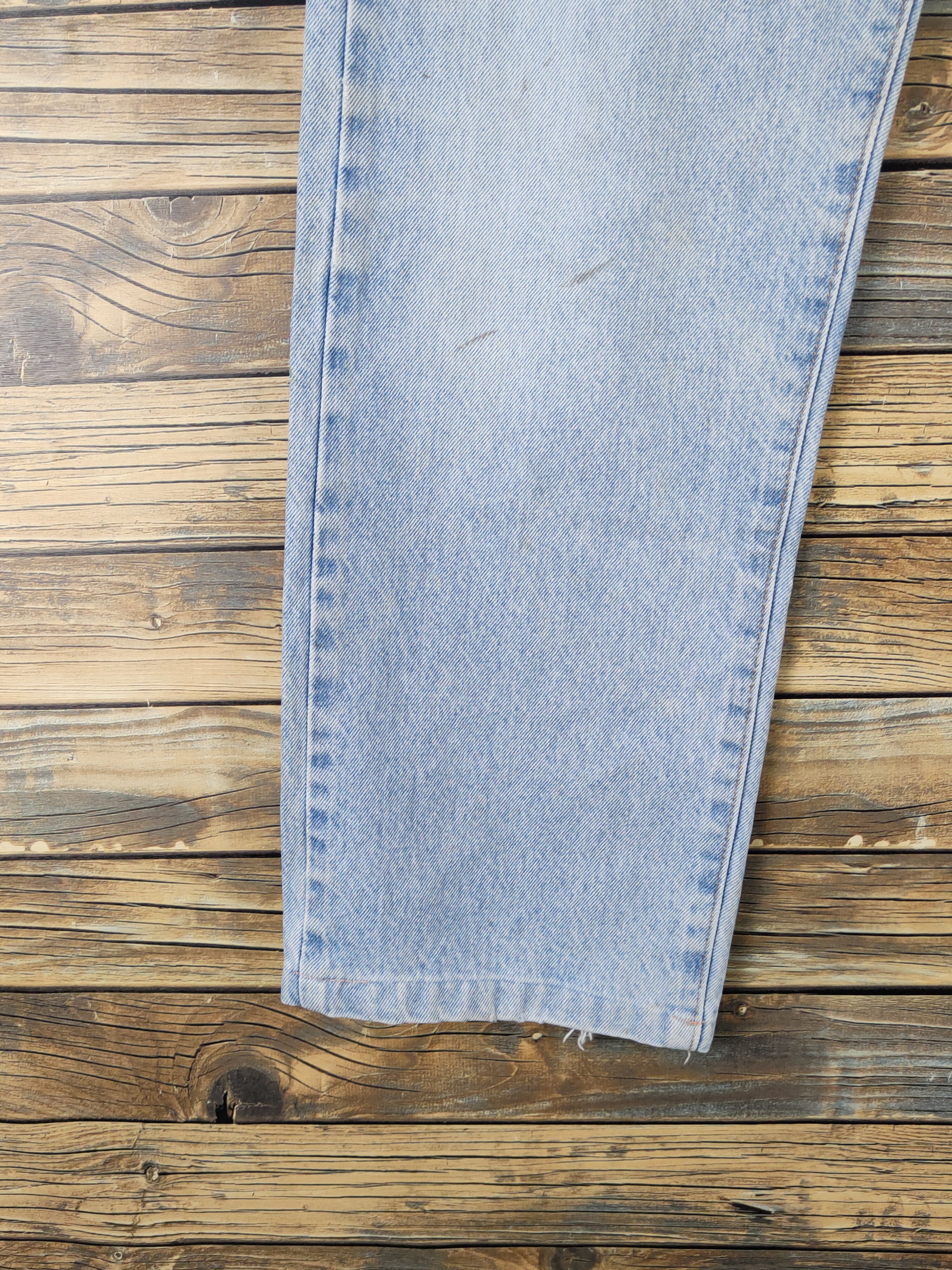 Japanese Brand Fittz Light Blue Distressed Ripped denim Jeans #W1692 Size US 33 - 4 Thumbnail