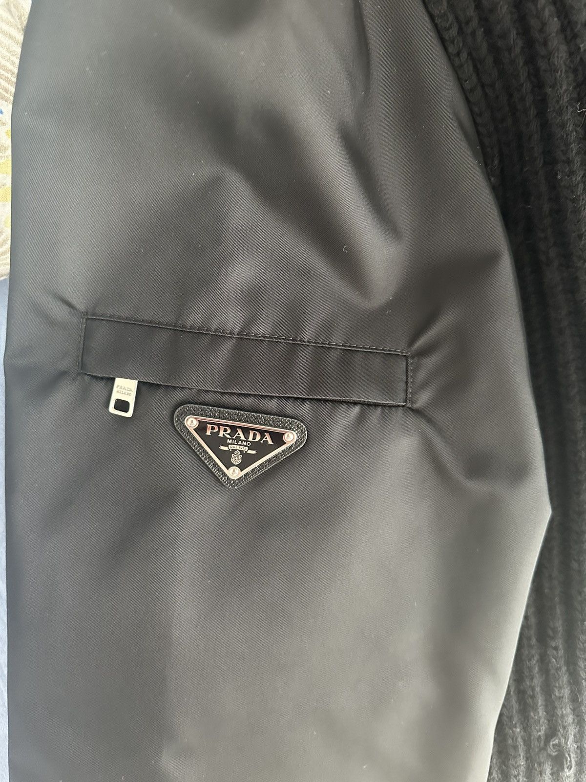 Prada Prada Re-Nylon Knit Jacket with Hood – Zip-Up – Size IT 42 Size M / US 6-8 / IT 42-44 - 8 Thumbnail